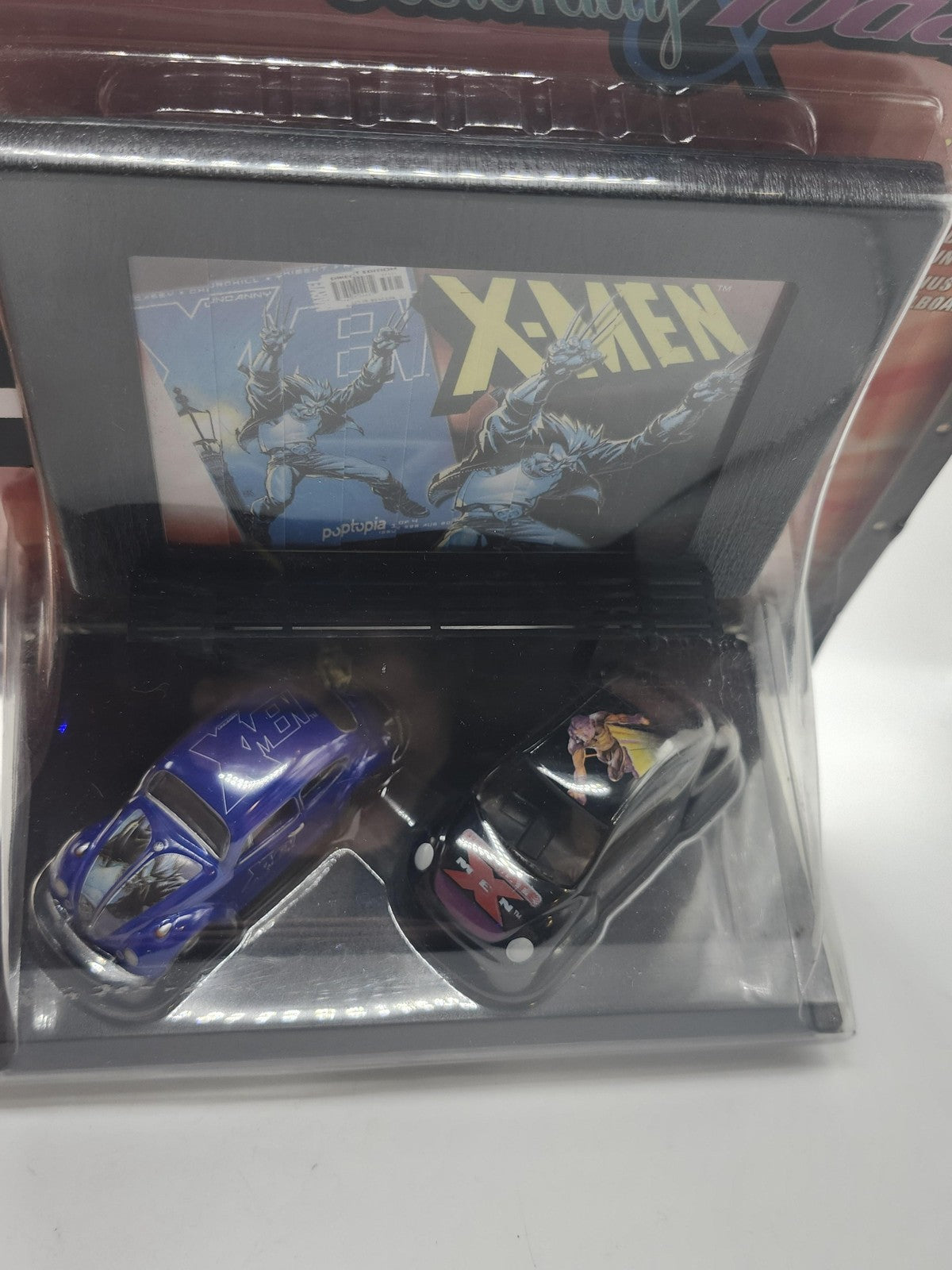 Vintage Johnny Lightning Marvel X-Men Volkswagen Beetle 1:64 Diecast 2-Car Set