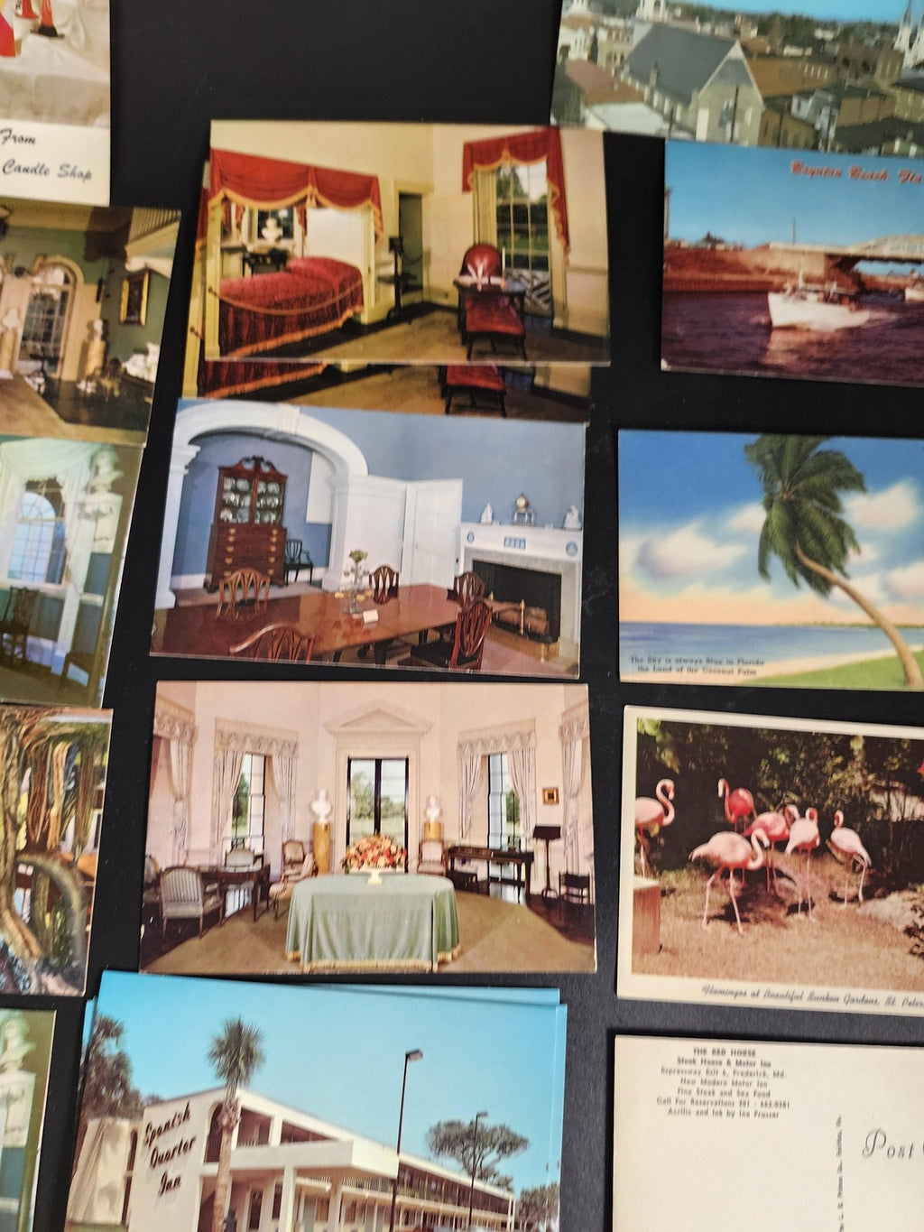 Vintage 1960s US Travel Chrome Postcards Lot 33 Motels Hotels Florida Roadside