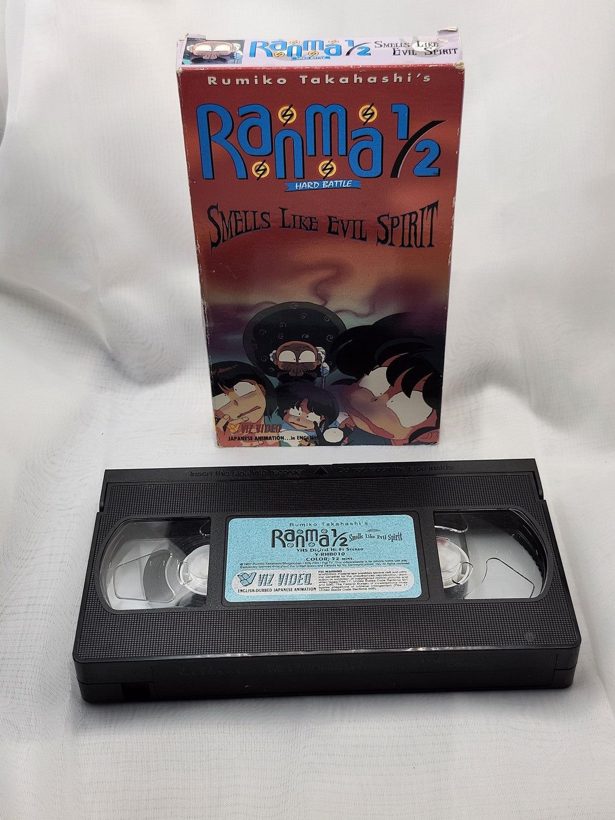 Ranma 1/2 Smells Like Evil Spirit VHS Tape Viz Video English Dubbed Anime Japan