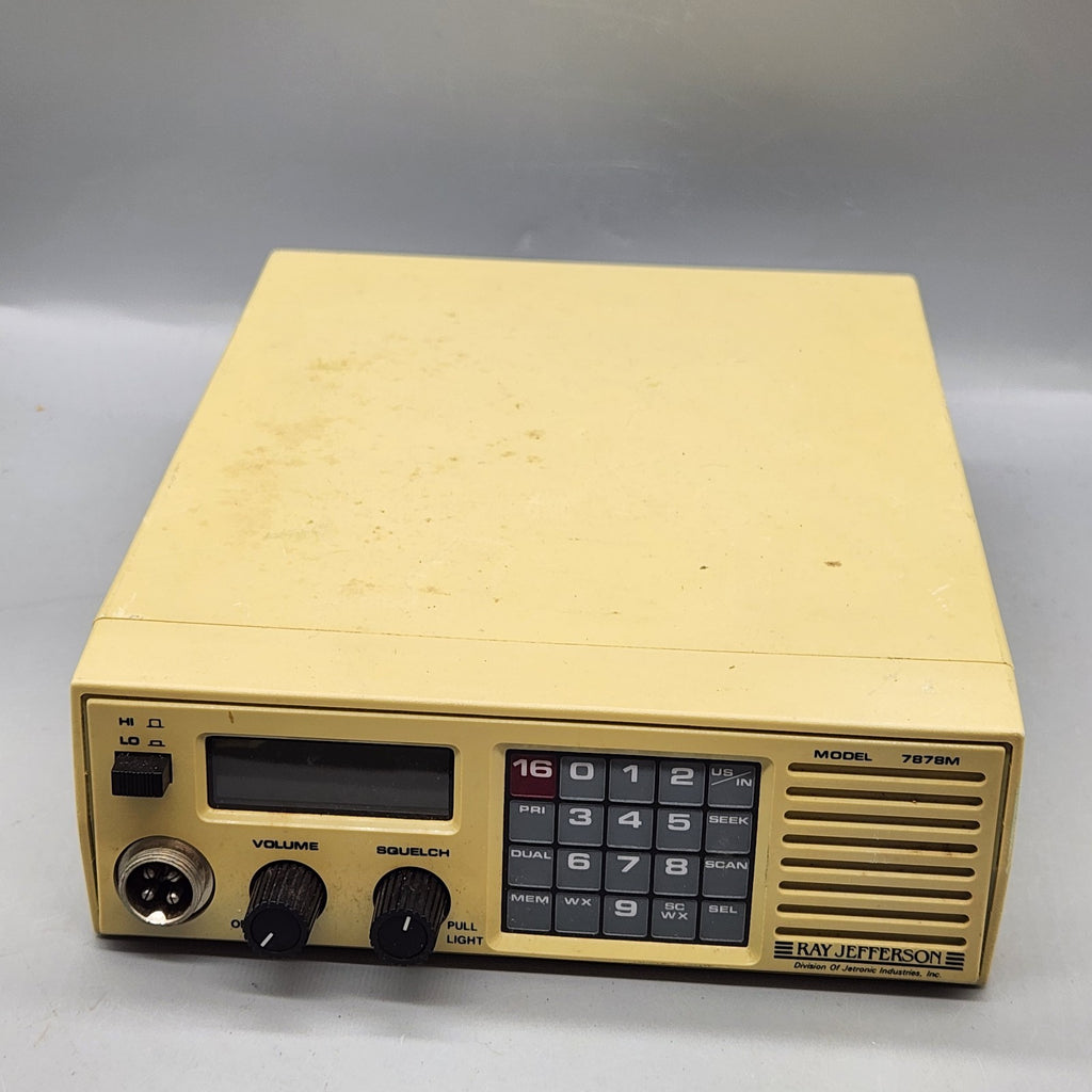 Vintage Ray Jefferson Model 7878M Marine / CB Radio Base Unit Retro Electronics