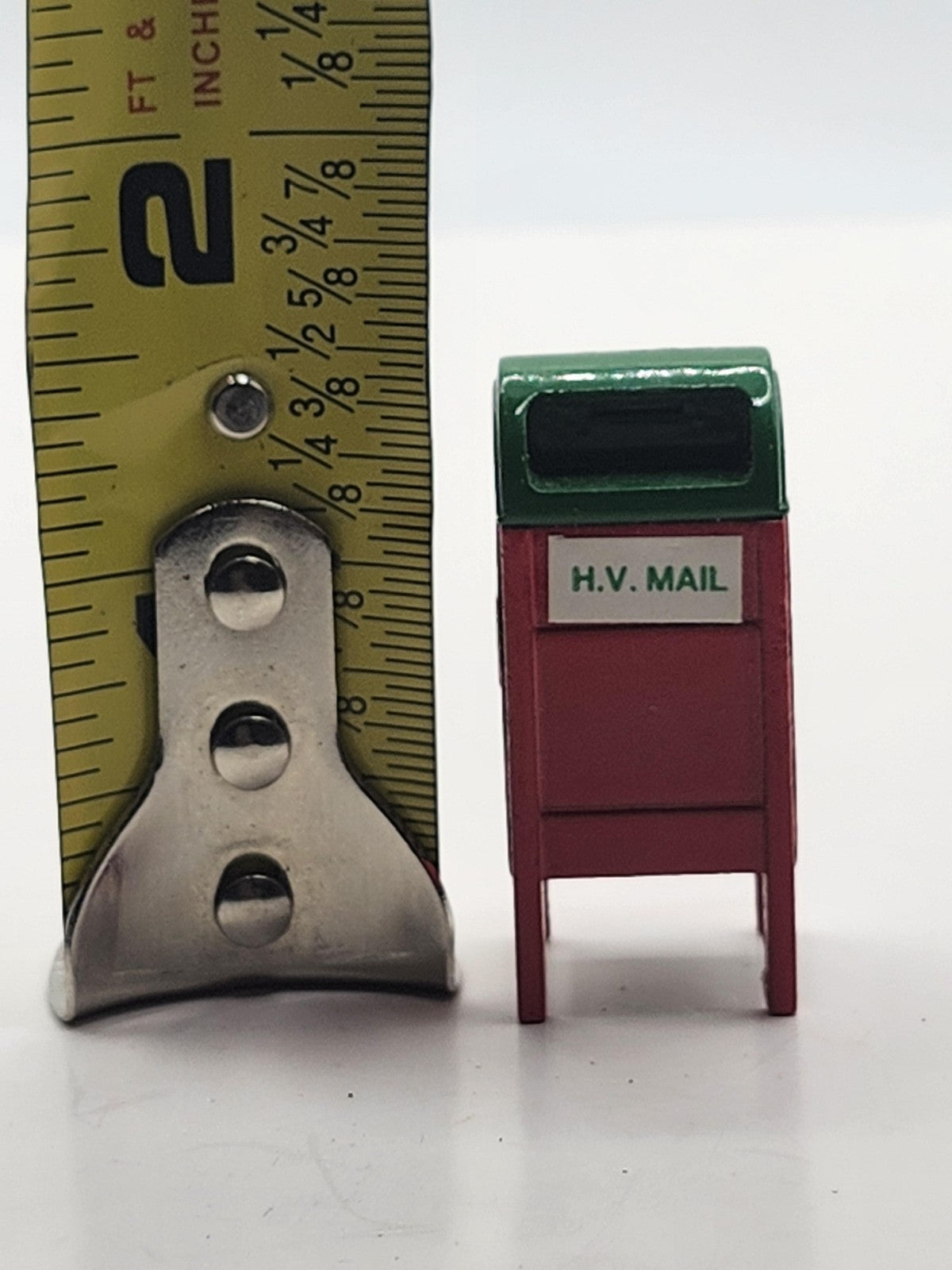 Mini Red Metal Christmas Mailbox Toy Delivery Zone 56 Painted Outdoor Decor