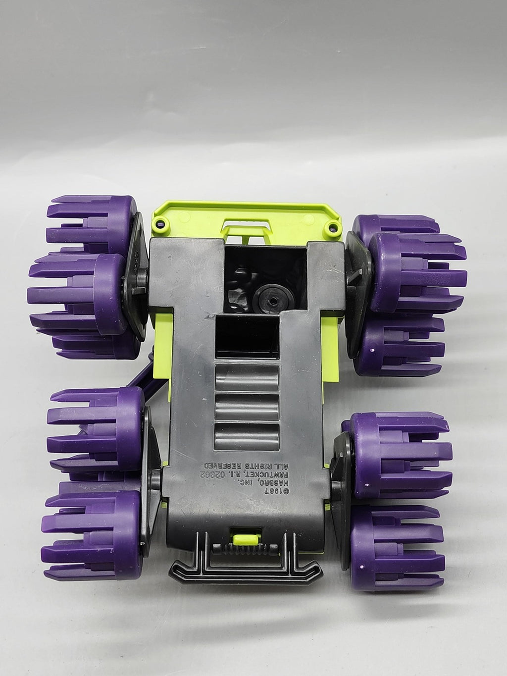 Vintage 1987 G.I. Joe Badger Battle Car Vehicle Hasbro Green Purple Toy Loose
