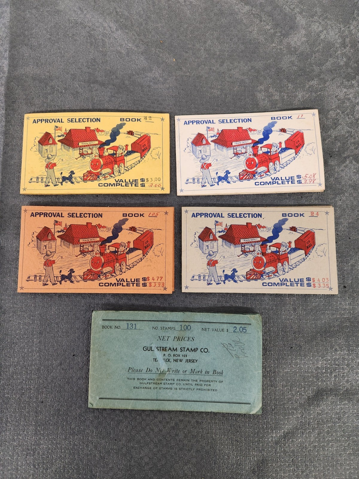 Vintage Stamp Approval Selection Books Lot Gulfstream Tru-Value Foreign Mint...