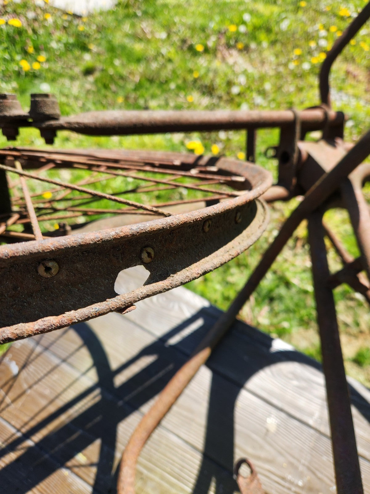 Antique SIMPLEX Early Motorcycle /  Bicycle Frame Springer Fork  Project 1930S