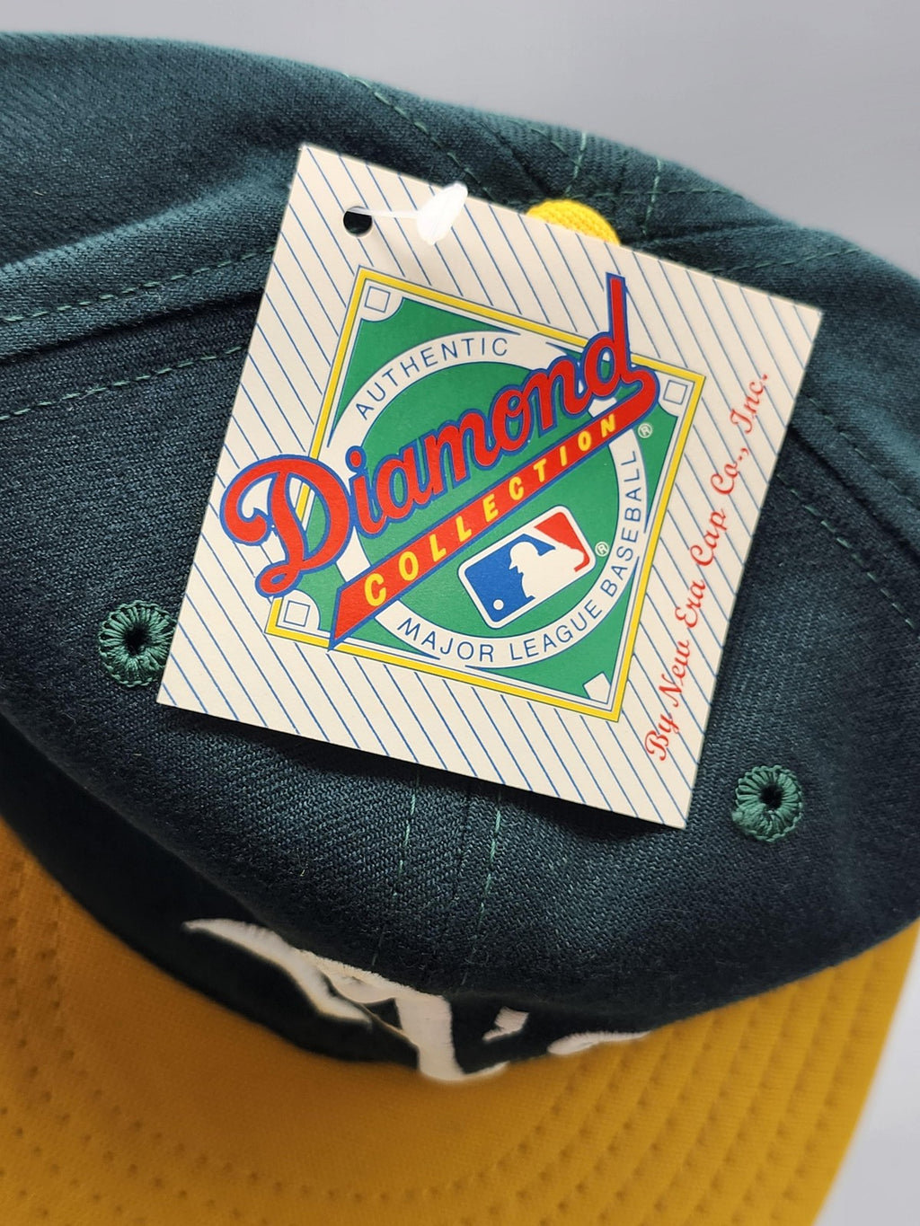 Vintage Oakland Athletics Hat Cap Fitted Mens 7 1/4 Green MLB Baseball New Era