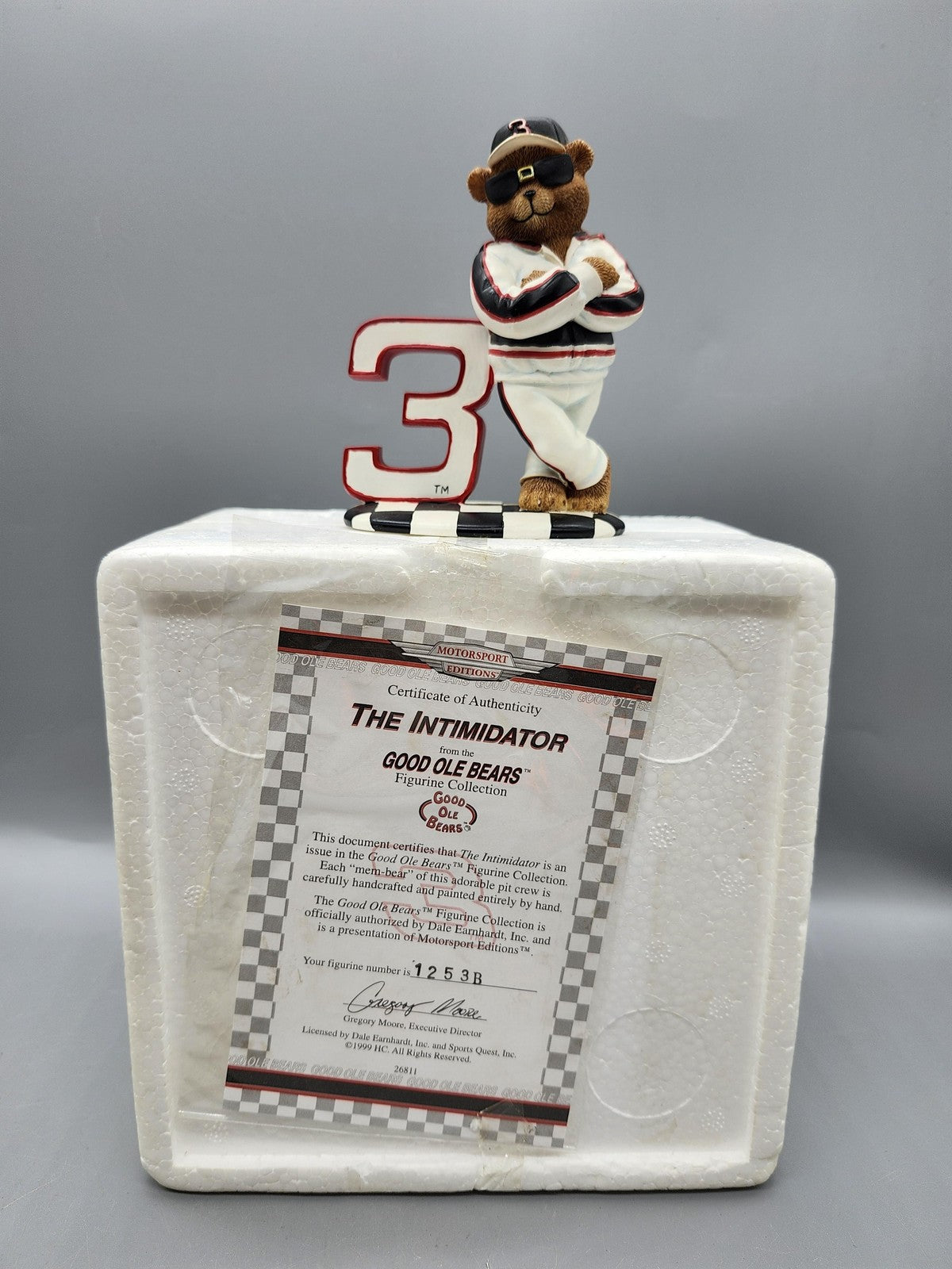 Vintage Dale Earnhardt NASCAR Intimidator Figurine Good Ole Bears One Size