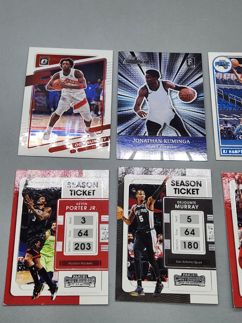 2021-22 NBA Rookie Basketball Card Lot Kuminga Anunoby Hampton Murray Powell 6