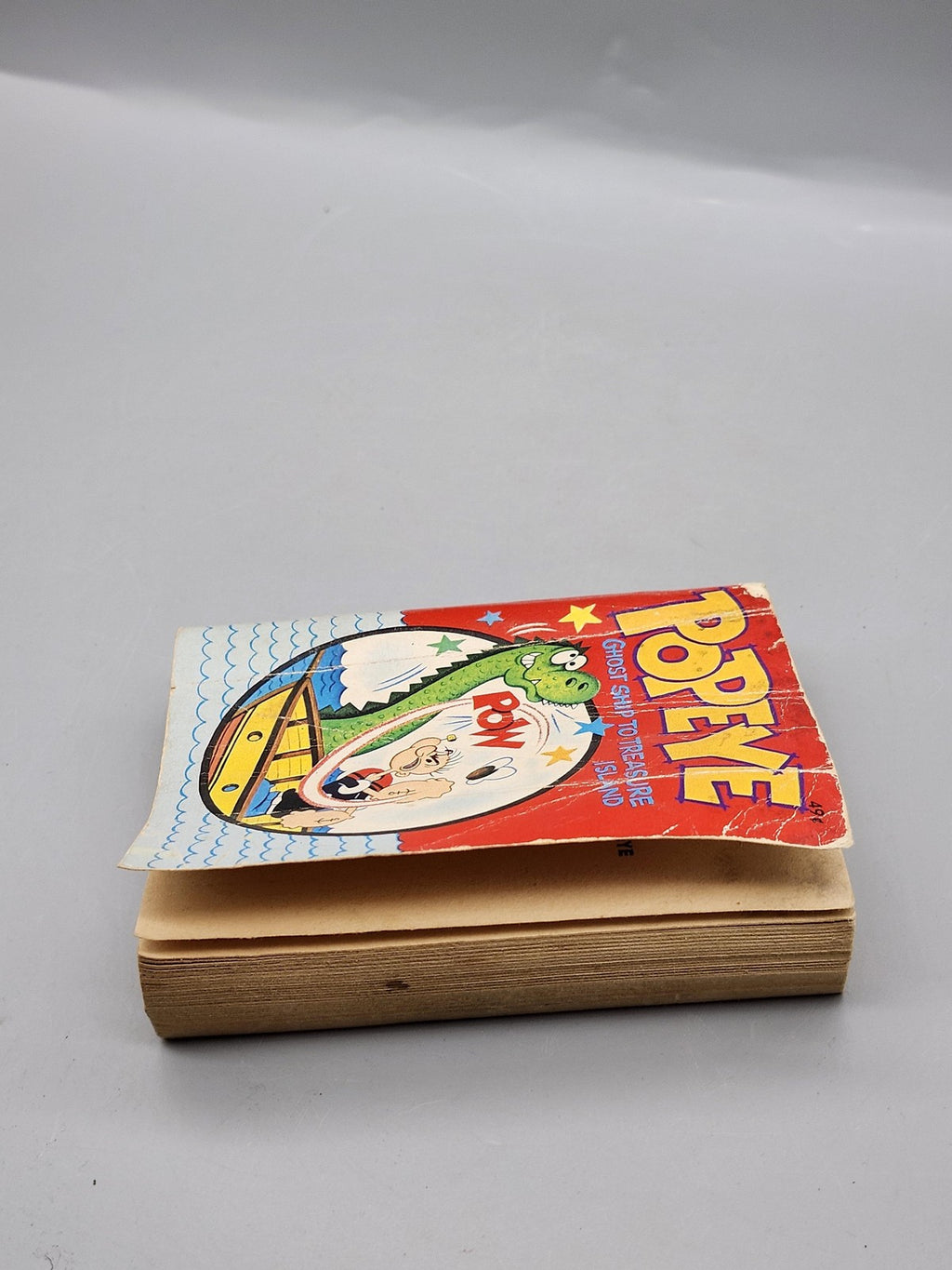 Vintage 1967 Popeye Ghost Ship To Treasure Island Whitman Big Little Book PB