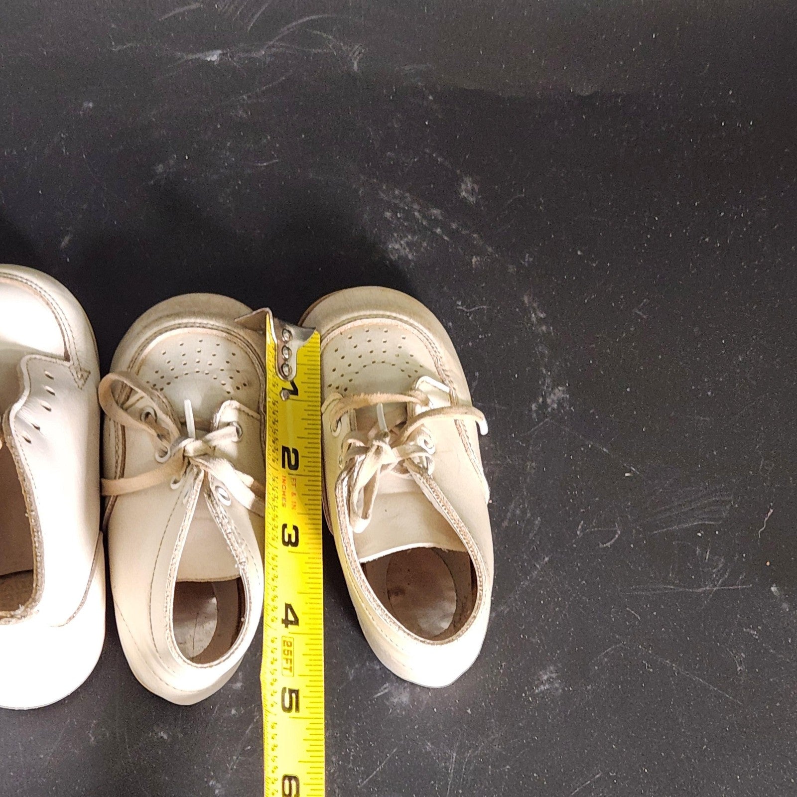 Baby Walking Boots Boys Size 4 White Leather Booties Lot 4 Shoes Ankle Lace Up