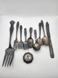 Vintage Holmes & Edwards Silverplate Flatware Set Engraved Mixed Silver Lot