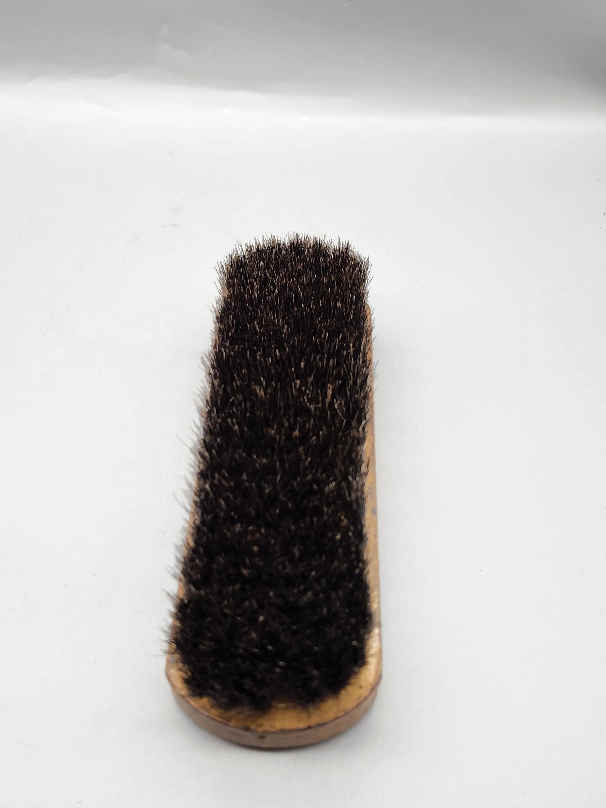 Empire Shoe Polisher Brush Mens Size 10 Brown Horsehair Leather Oxford Care USA