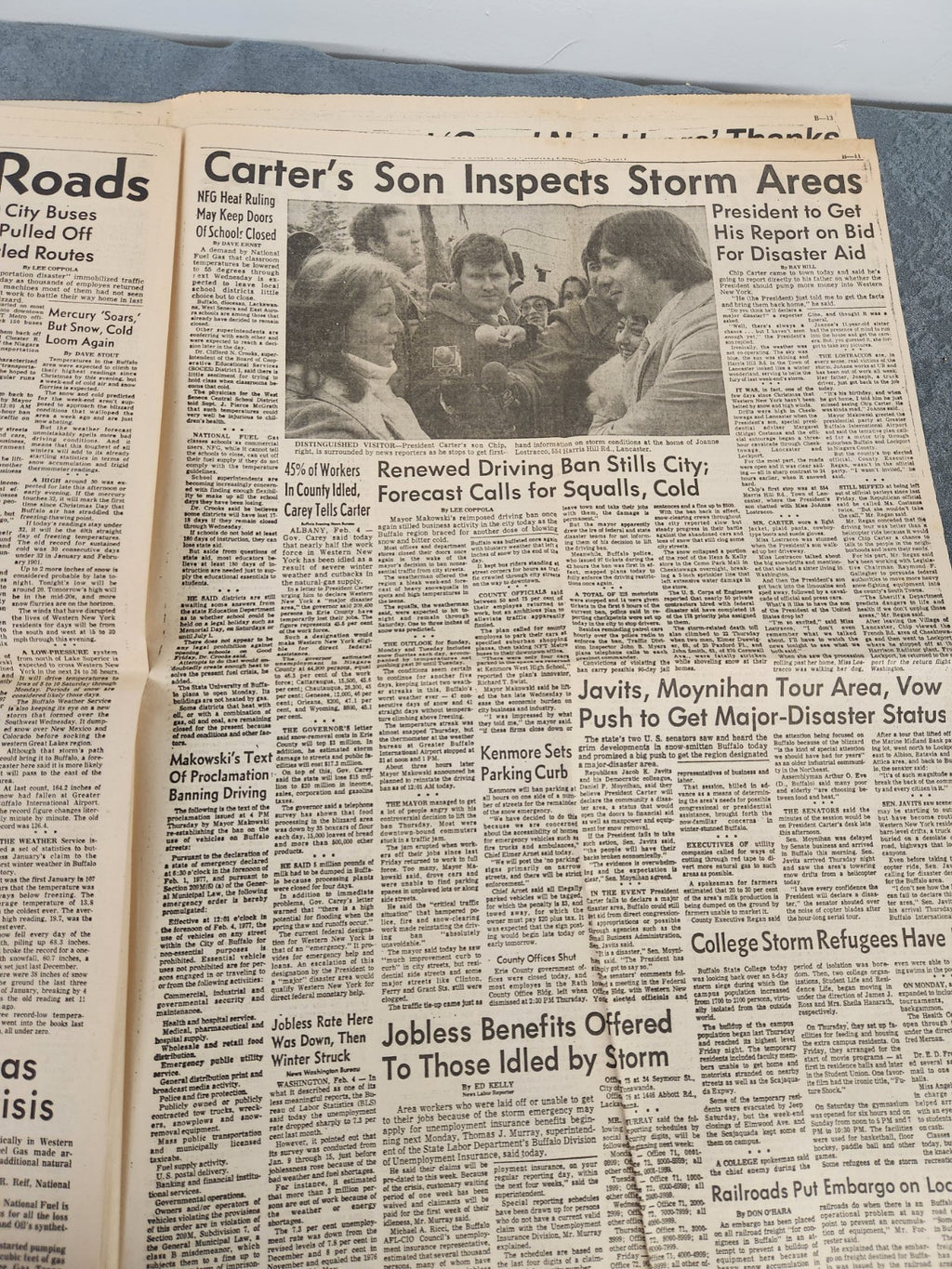 Vintage 1977 Buffalo Evening News Blizzard of '77 Special Magazine Newspaper...