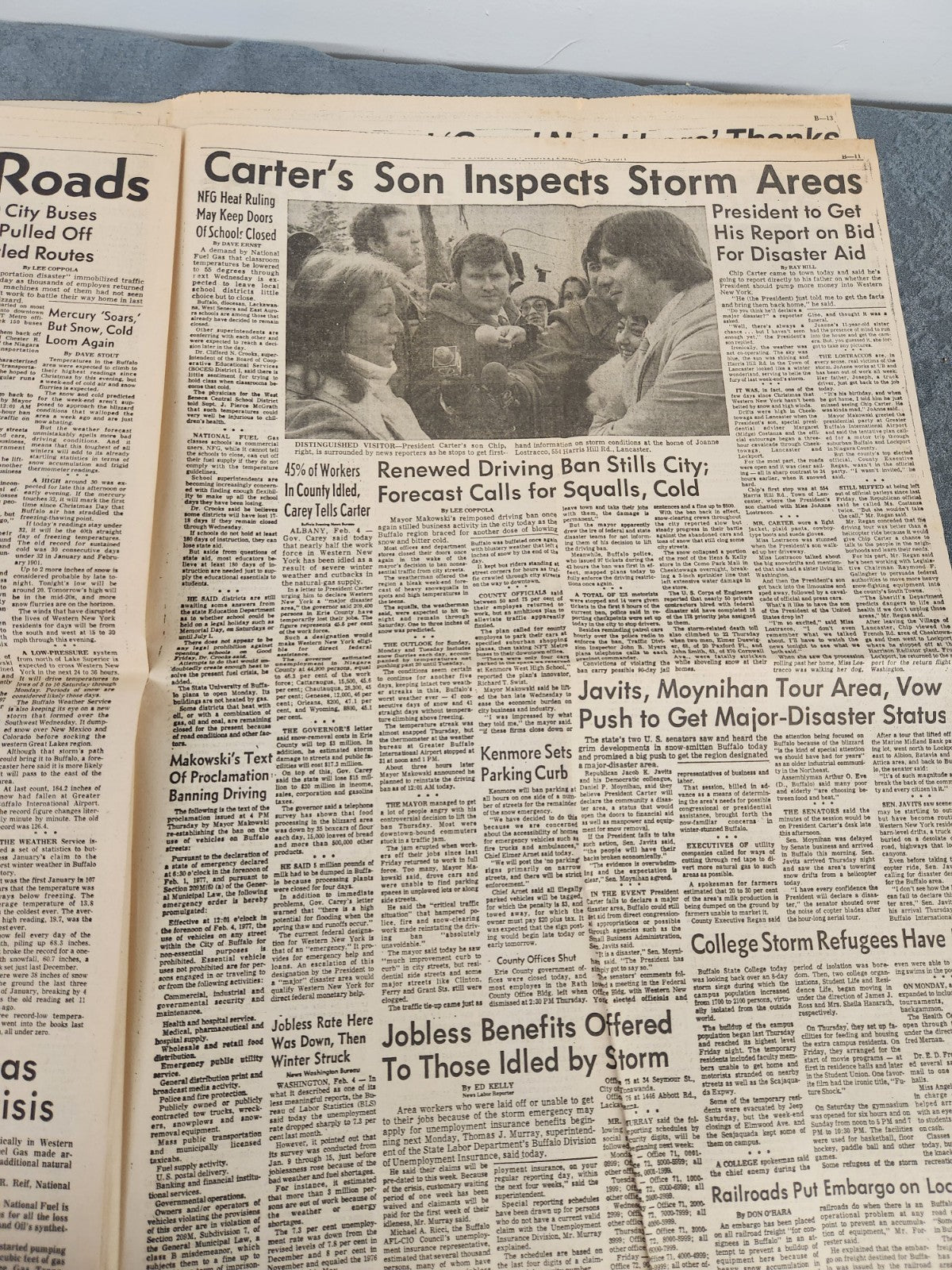 Vintage 1977 Buffalo Evening News Blizzard of '77 Special Magazine Newspaper...
