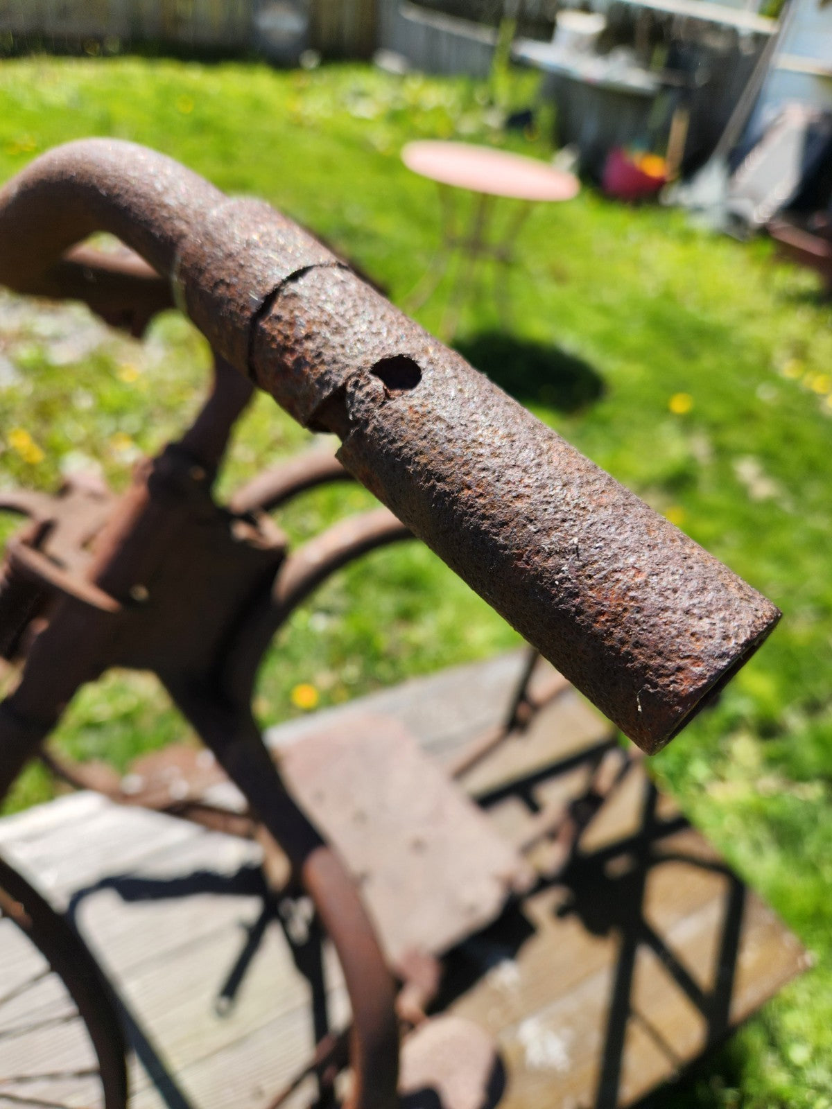 Antique SIMPLEX Early Motorcycle /  Bicycle Frame Springer Fork  Project 1930S