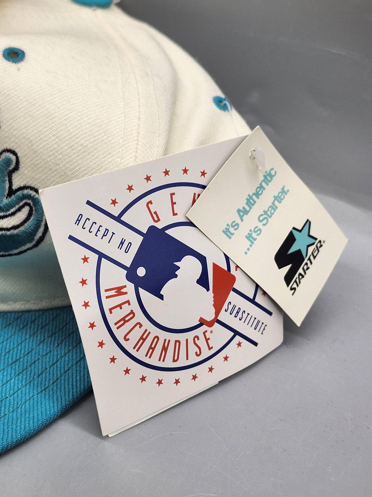 Vintage Florida Marlins Hat Cap Snap Back One Size MLB Baseball Starter Blue