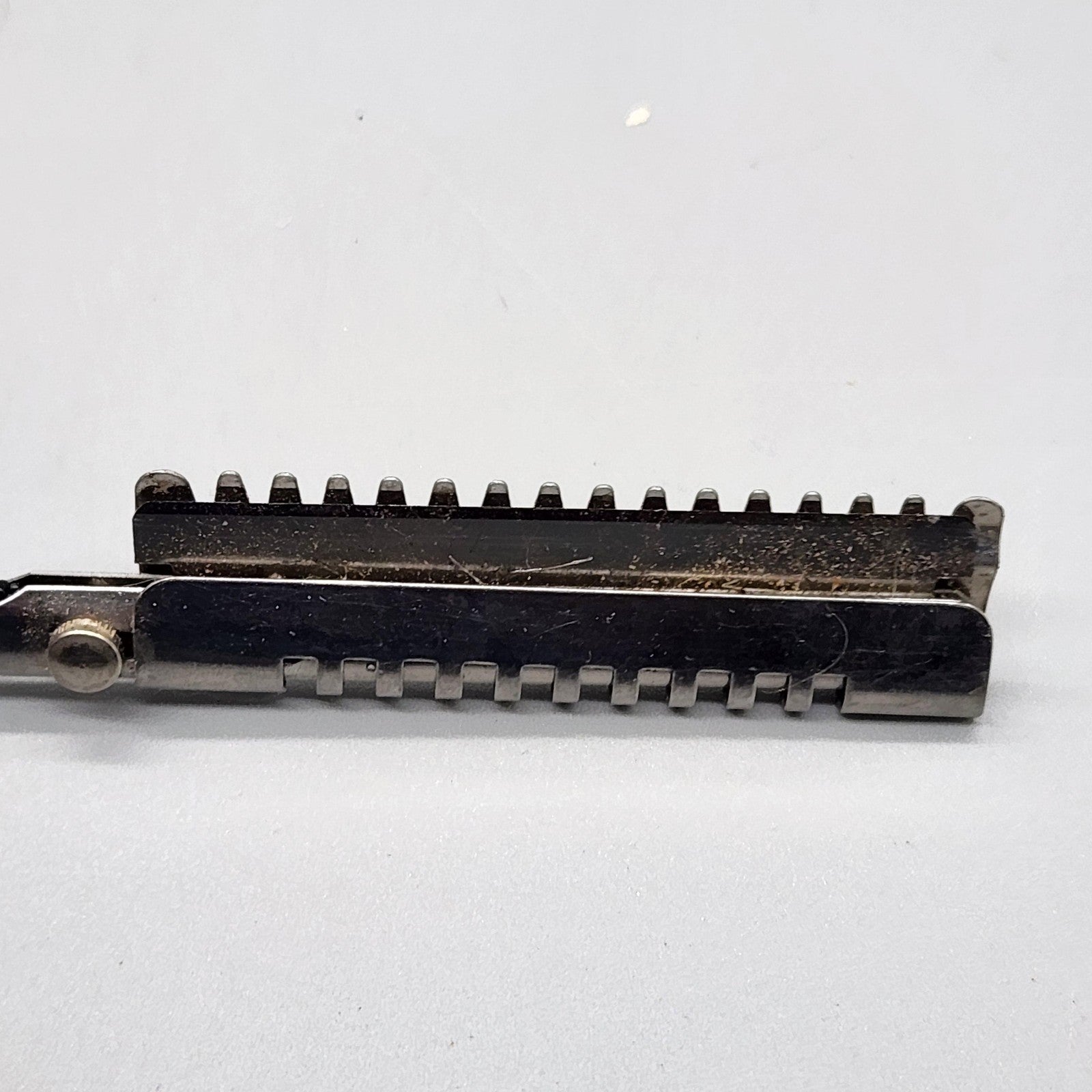 Vintage WECK Japan Silver Hair Shaper Razor Comb Barber Salon Hair Tool