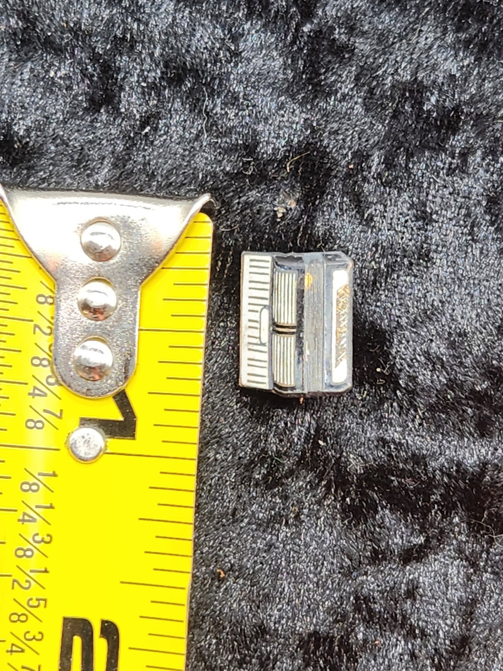 Vintage Sterling Silver Retro Broadcast Receiver Brooch Enamel Figural Pin