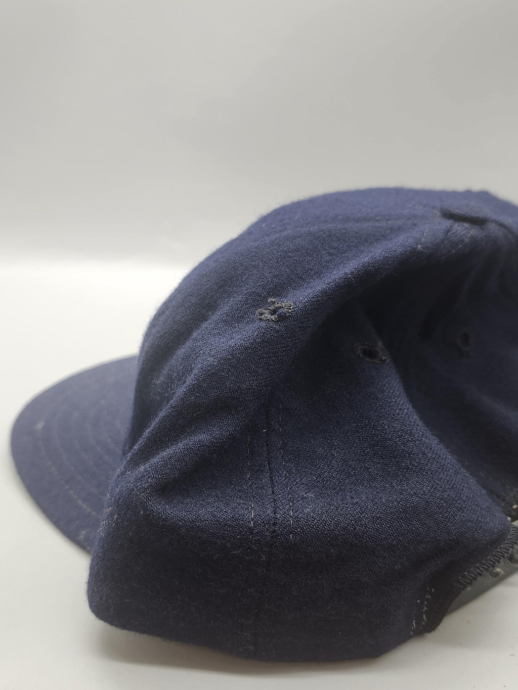 Vintage New Era Jack Daniels Hat Cap Snap Back Mens Medium Blue Beer USA 80s