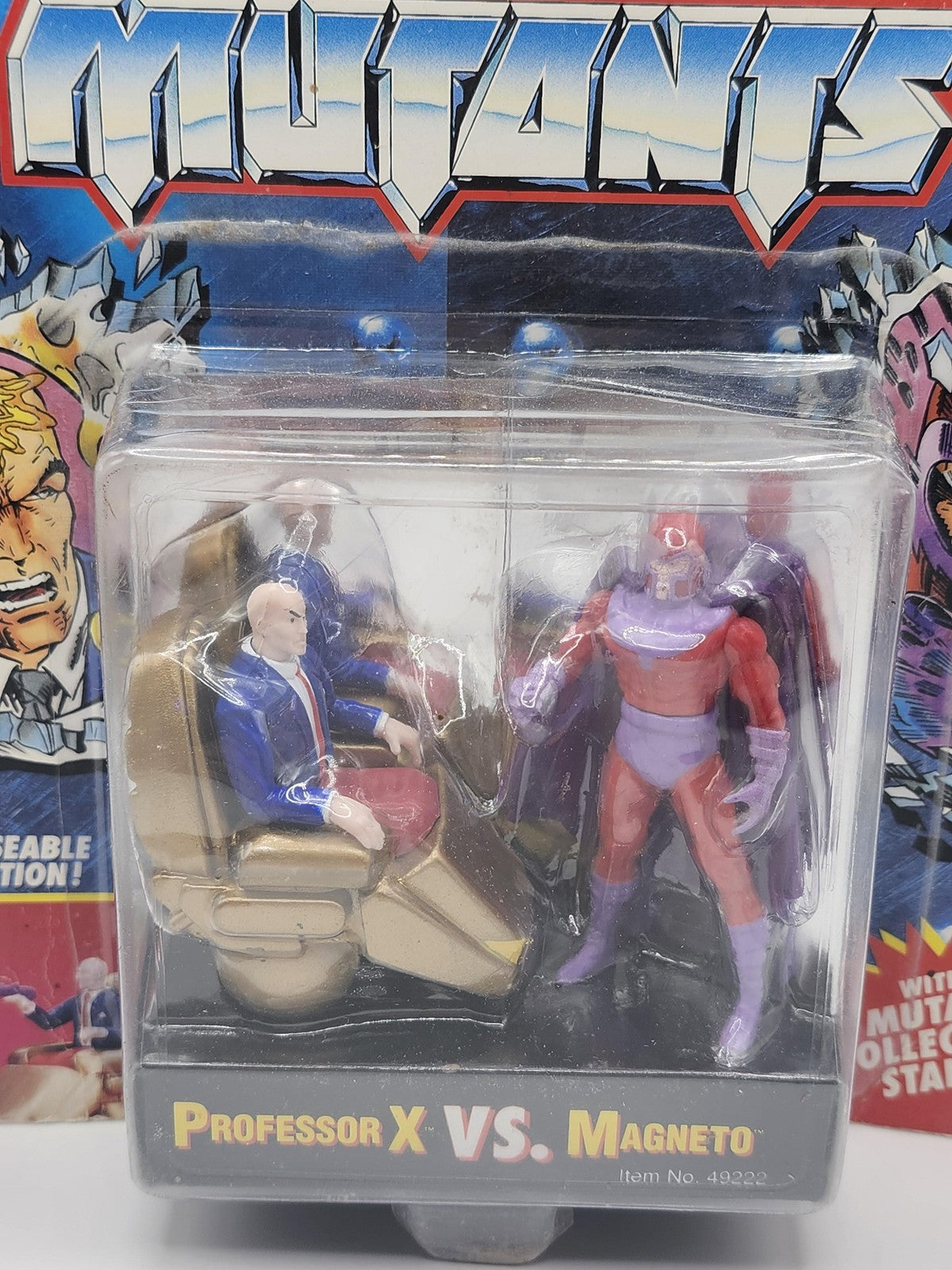Vintage X-Men Steel Mutants Professor X Vs Magneto ToyBiz 1994 Diecast Carded