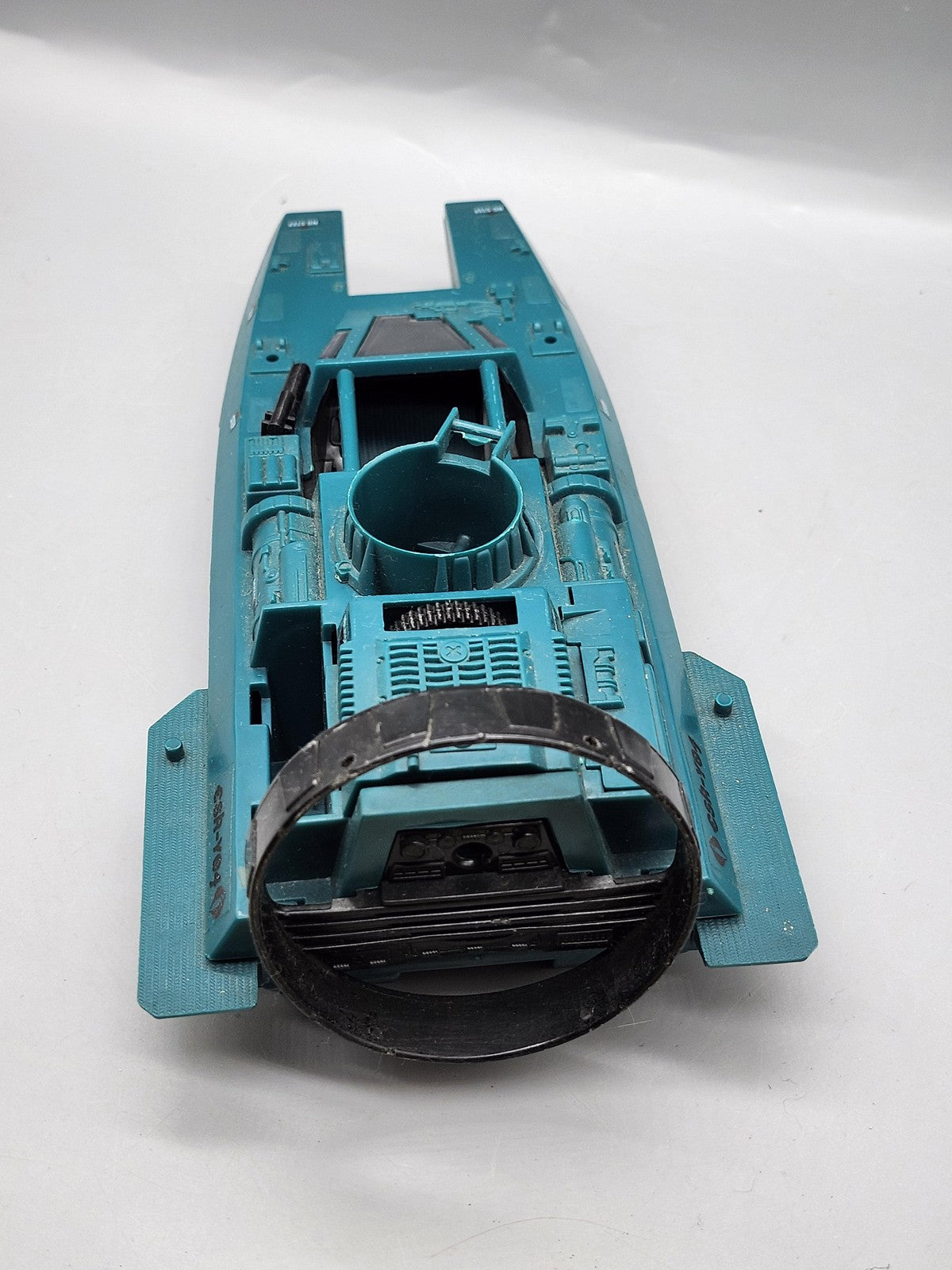 Vintage 1984 G.I. Joe Cobra Boat Ship Hasbro Teal Plastic Toy Vehicle Loose