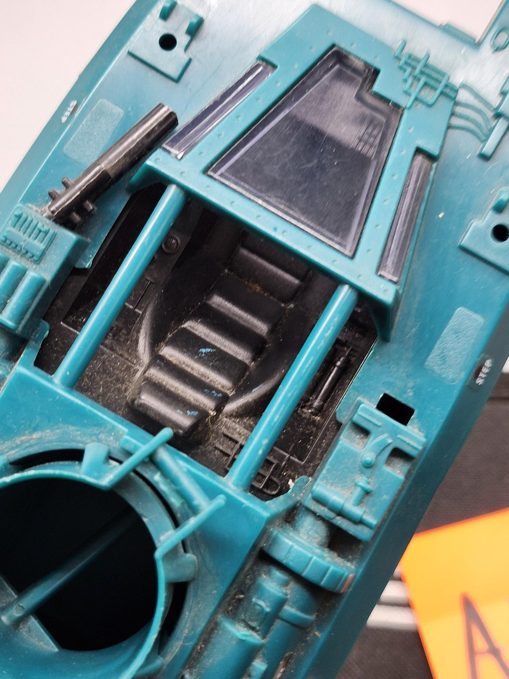 Vintage 1984 G.I. Joe Cobra Boat Ship Hasbro Teal Plastic Toy Vehicle Loose