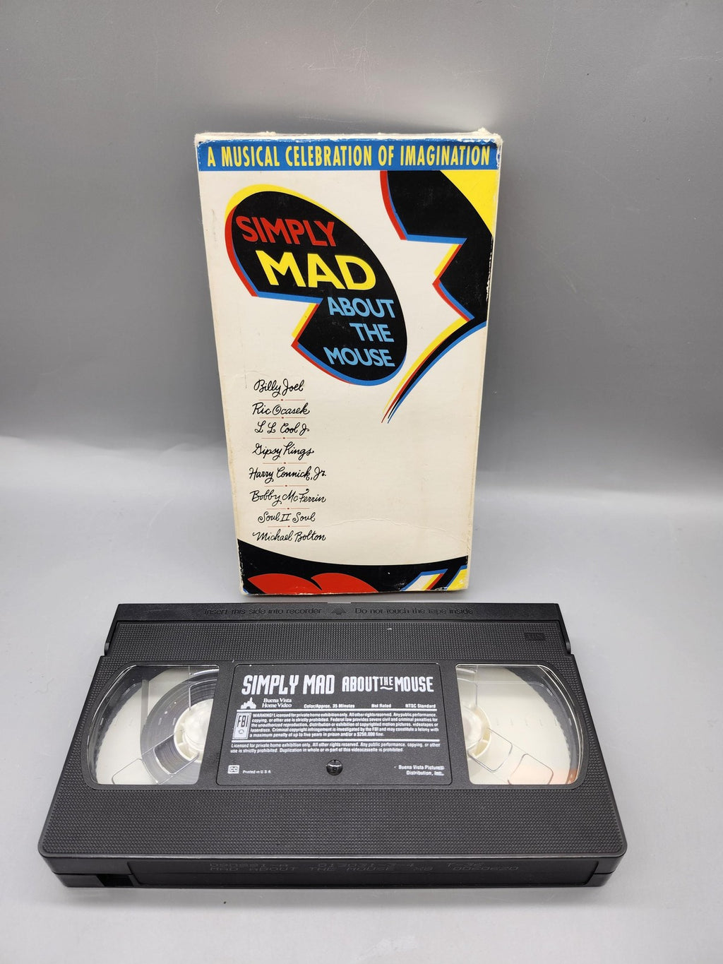Vintage Simply Mad About The Mouse VHS Buena Vista Disney Music NTSC USA Video