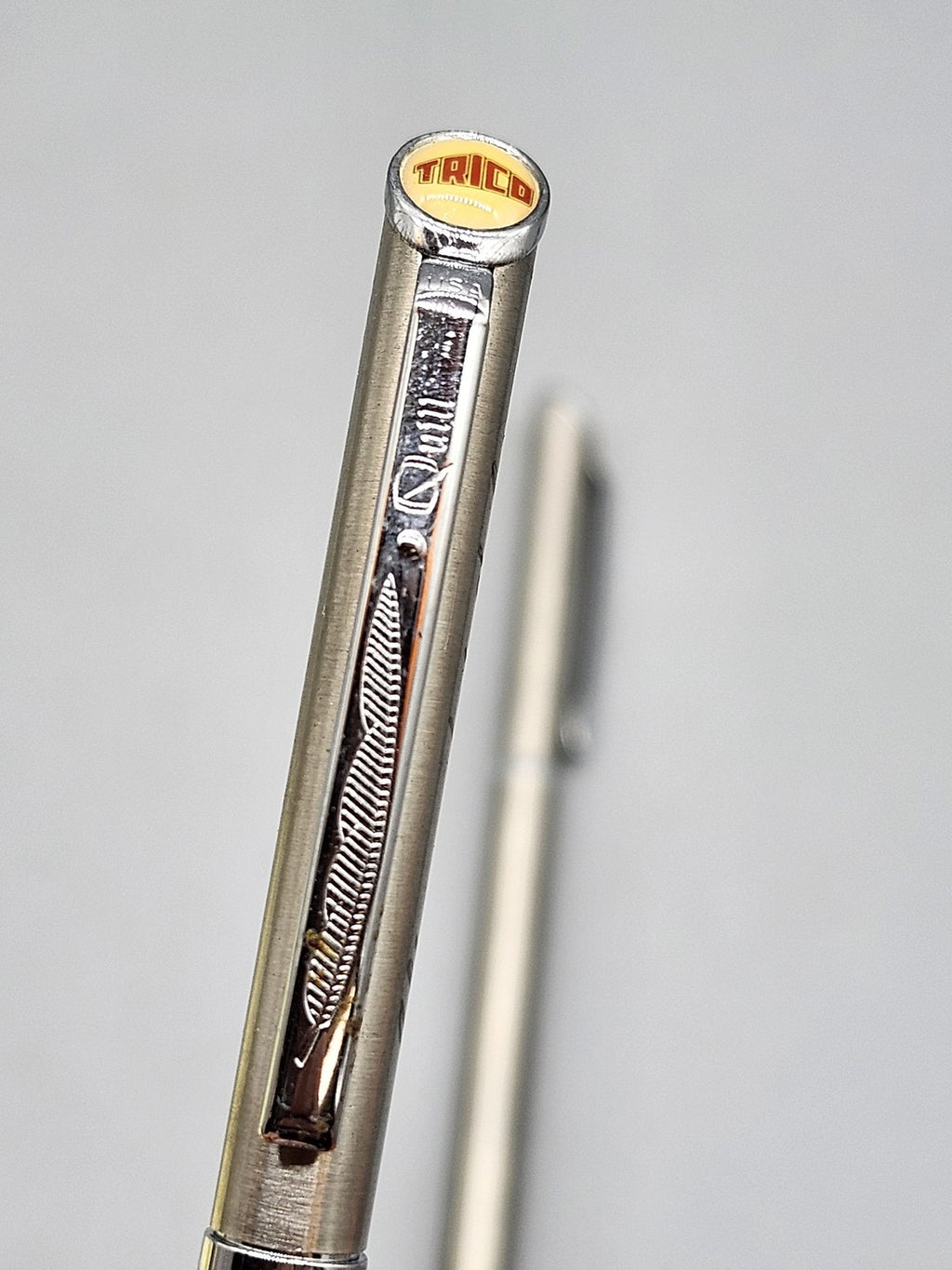 Vintage Parker TRICO Aftermarket Sales Pen Pencil Lot 2 Steel USA Advertising
