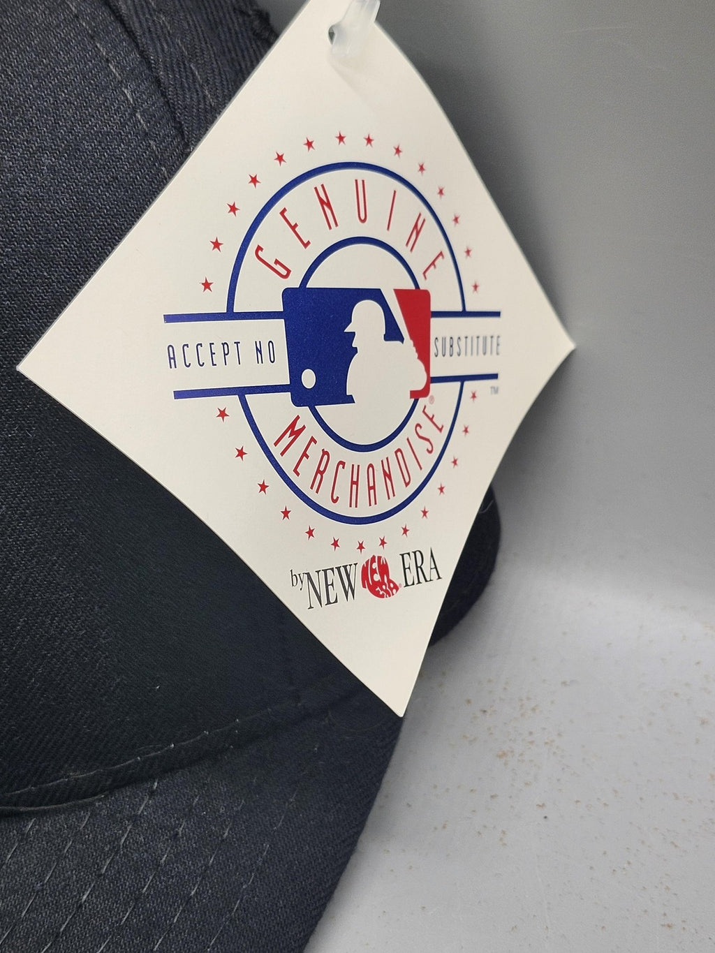 Vintage MLB 125th Anniversary Hat Cap Snap Back Mens One Size Black New Era 90s