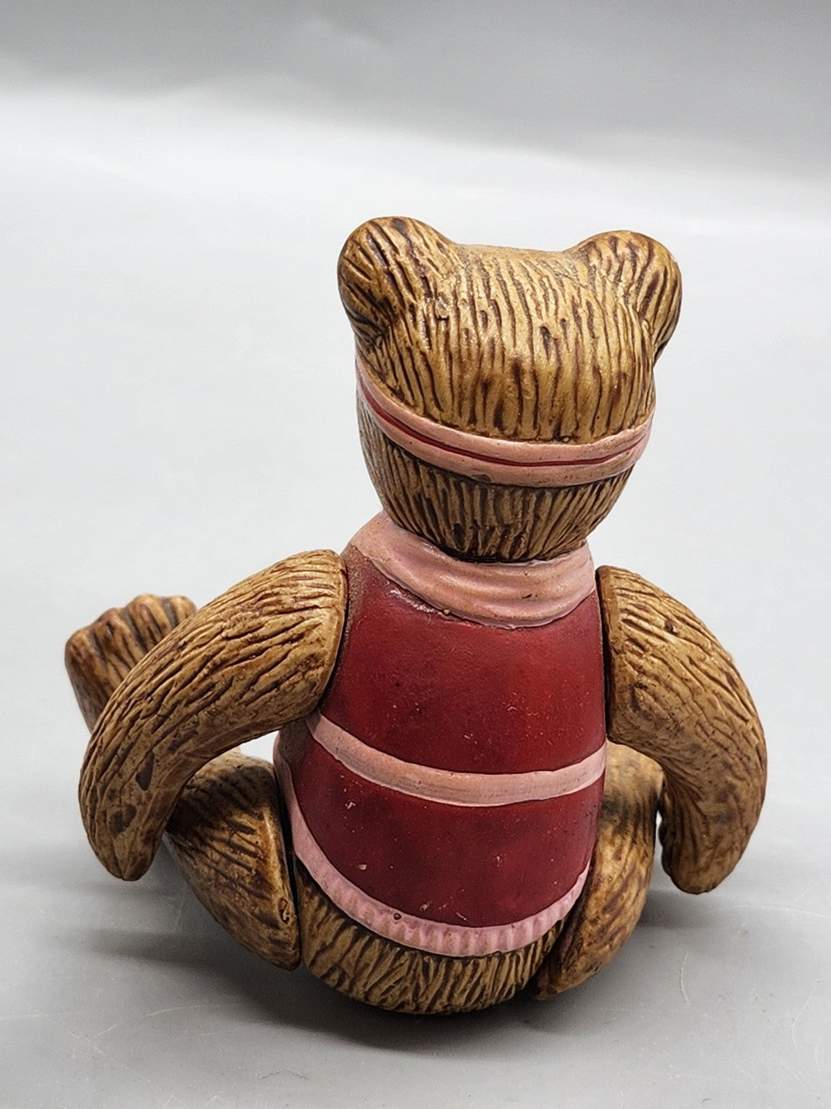 Vintage Russ Bear Figurine Jogger Athletic Headband Towel Brown Resin Decor