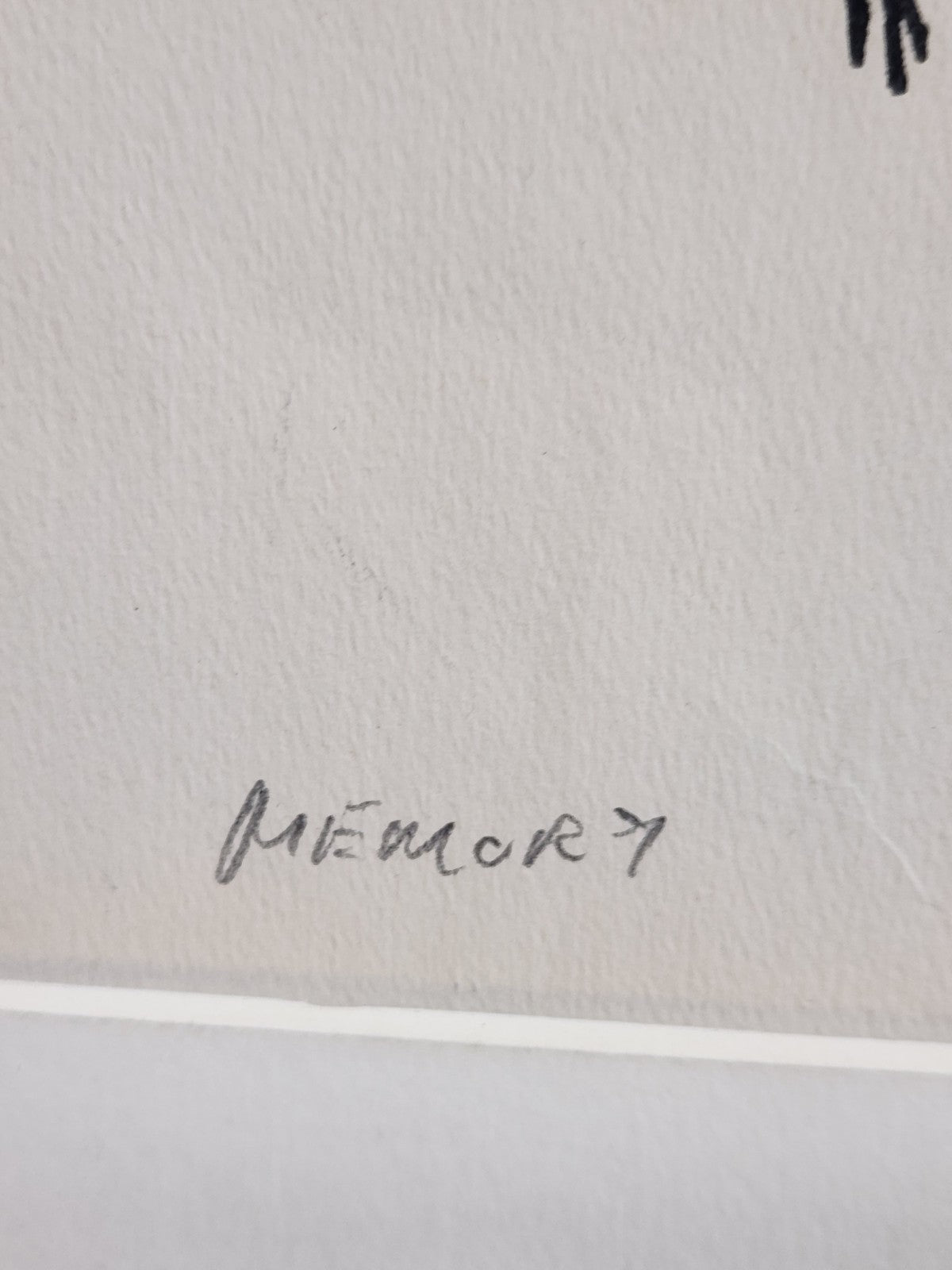 Original 1976 Signed Proof Print “Memory” Minimalist Landscape Woodcut Style Art