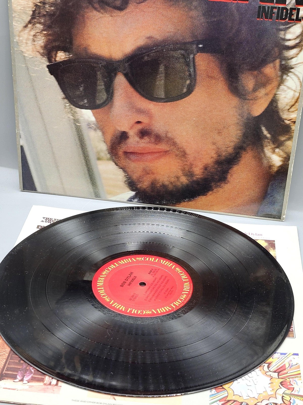 Bob Dylan Infidels 12" Black Vinyl LP 33 RPM 1983 Columbia Folk Rock USA Album
