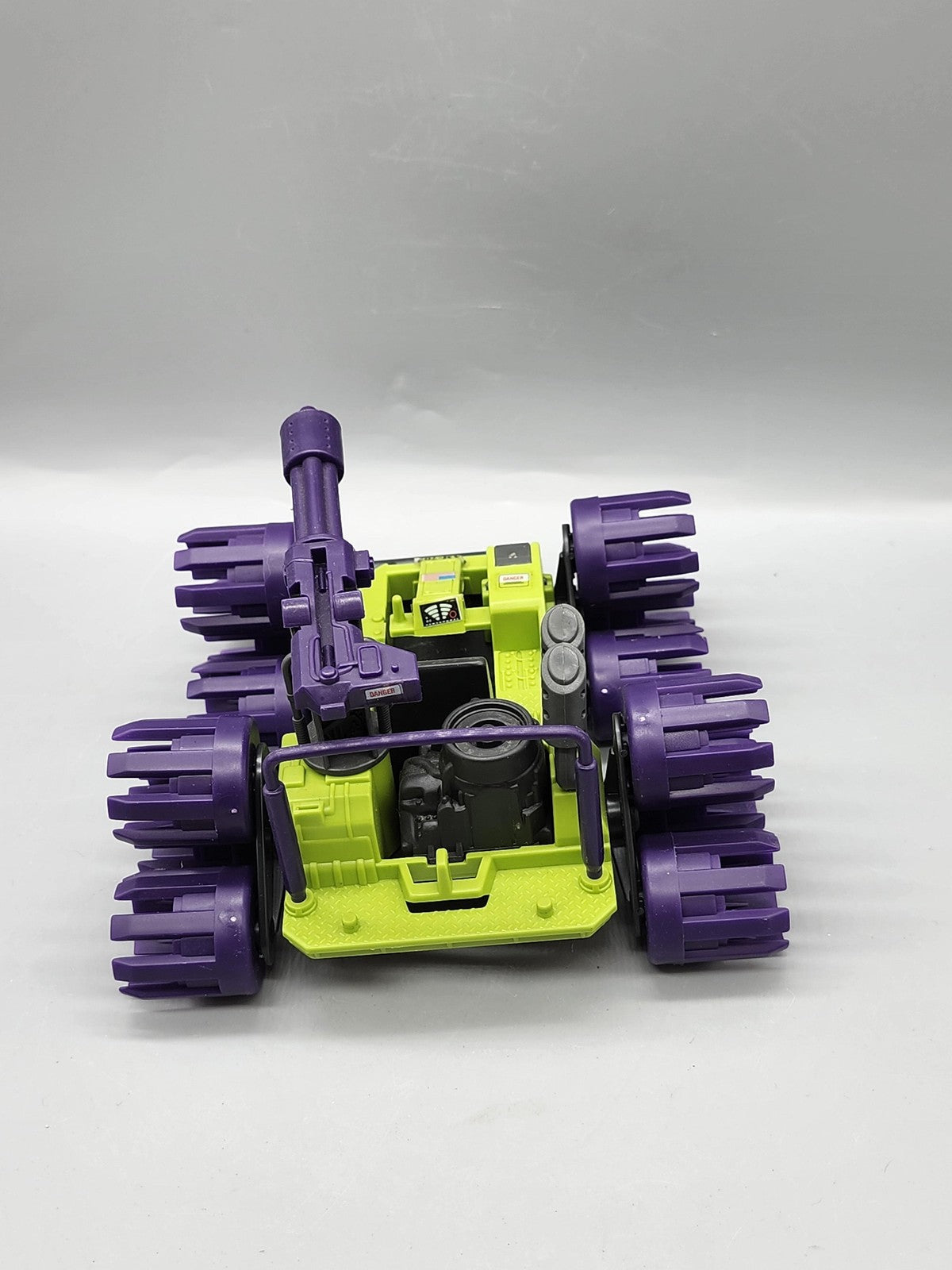 Vintage 1987 G.I. Joe Badger Battle Car Vehicle Hasbro Green Purple Toy Loose