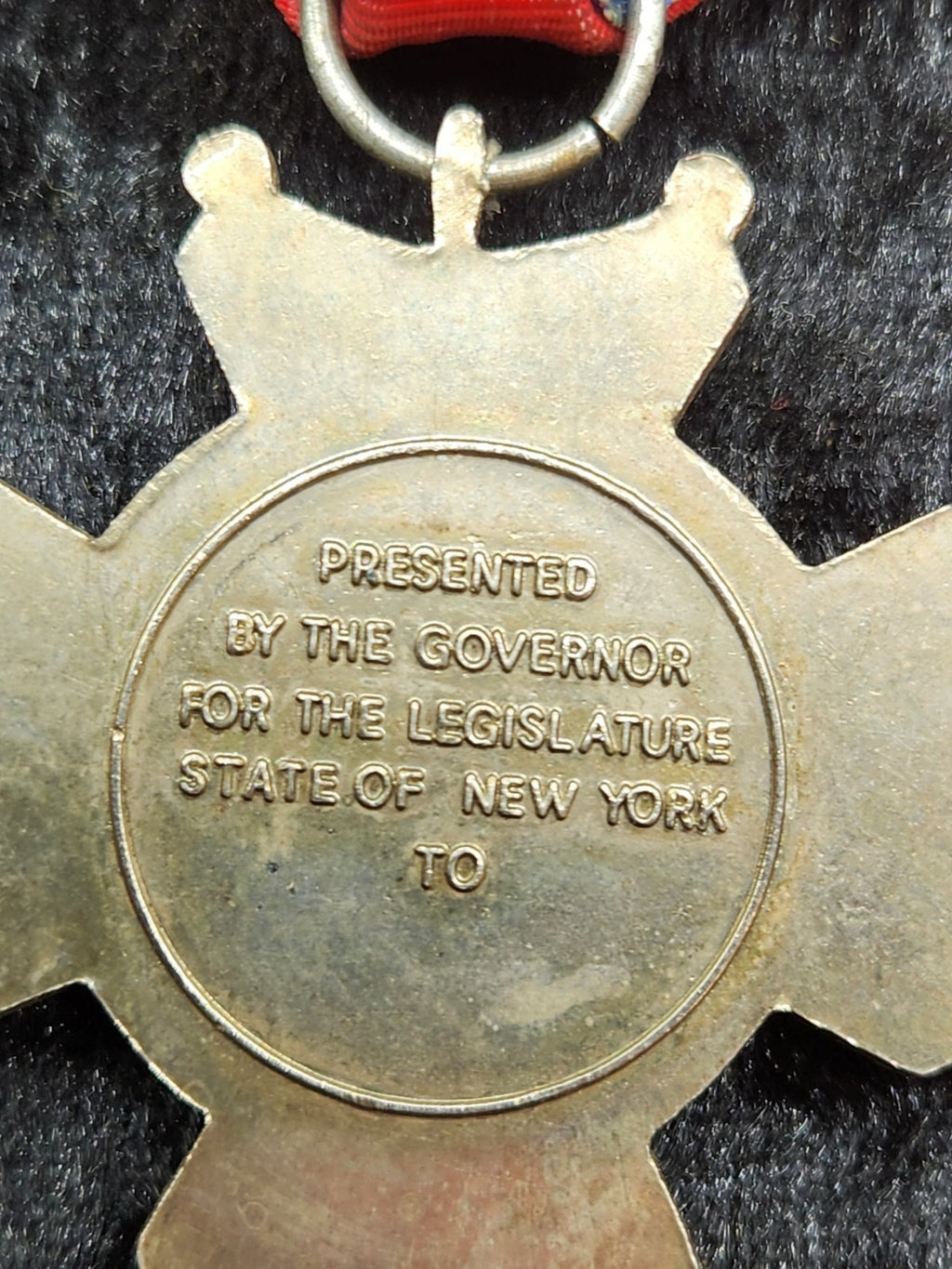 Vintage New York State Conspicuous Service Medal Governor Legislature Award...