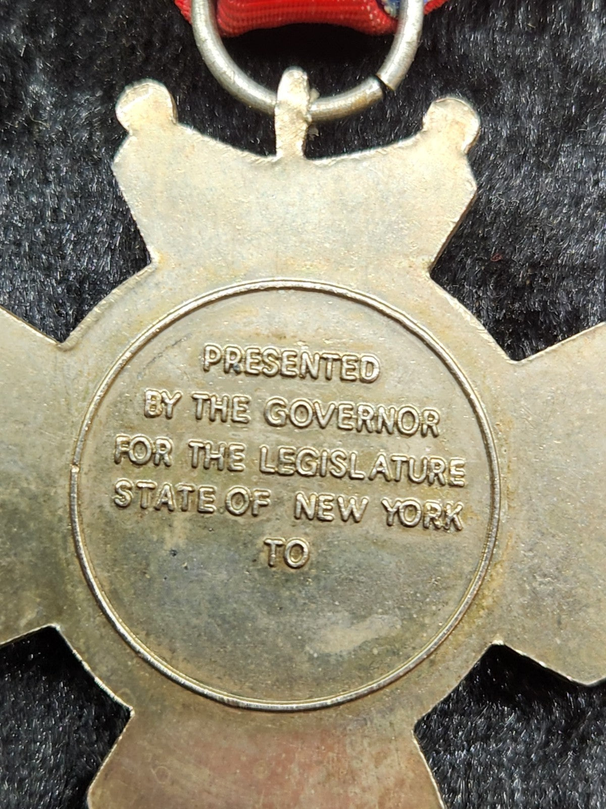 Vintage New York State Conspicuous Service Medal Governor Legislature Award...