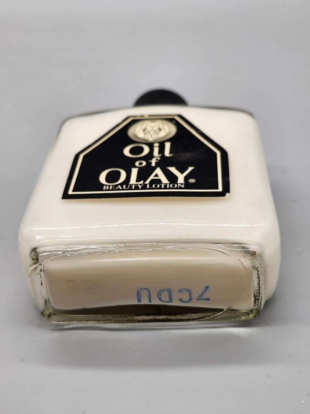 Vintage Oil of Olay Beauty Lotion 4 oz Glass Bottle Full Retro Skincare
