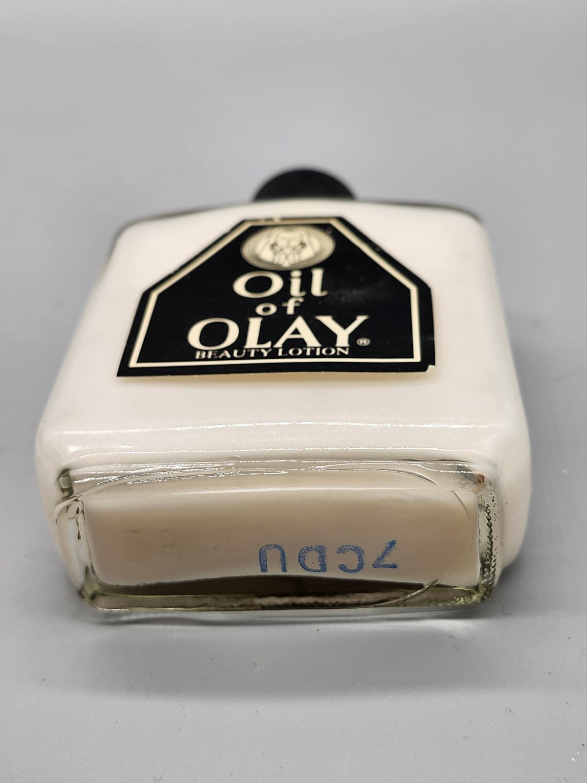 Vintage Oil of Olay Beauty Lotion 4 oz Glass Bottle Full Retro Skincare
