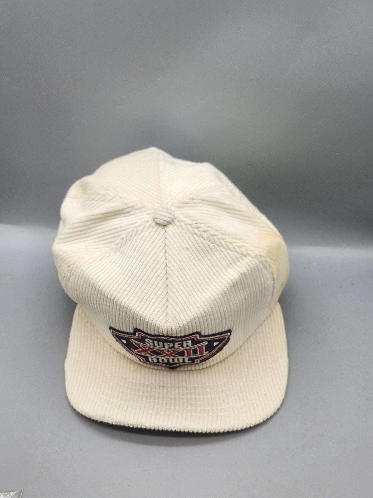 Vintage Super Bowl XXII Hat Cap Snap Back One Size NFL Football New Era White
