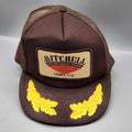 Vintage By George Trucker Hat Mitchell Motor Coach Tampa FL Rope Snapback...