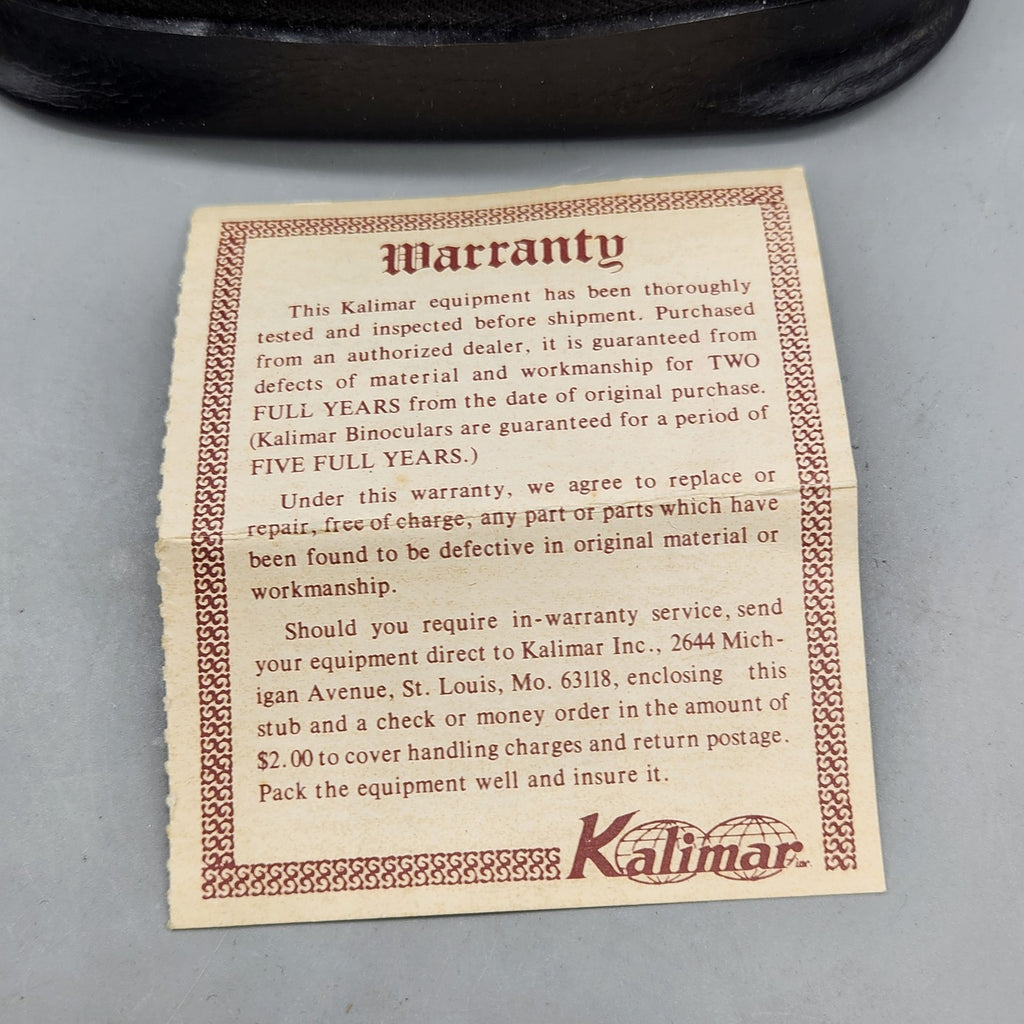 Vintage Kaligar Auxiliary Lens Set Wide Angle & Telephoto w/ Original Case 