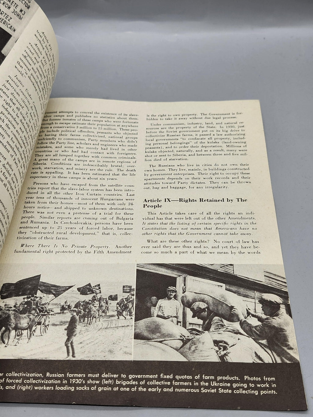 Vintage Armed Forces Talk 407 Communism And Bill Of Rights US Military Booklet