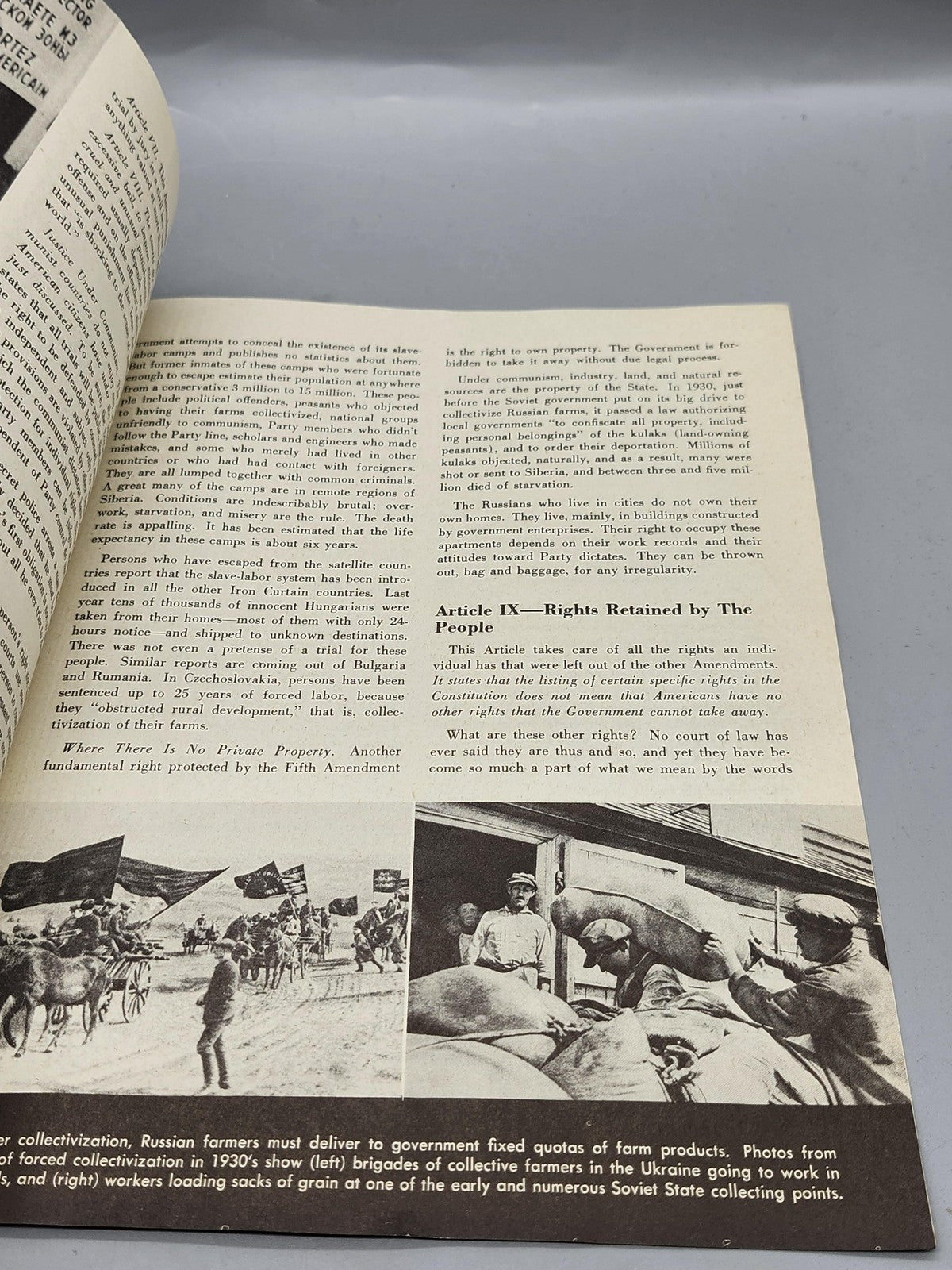 Vintage Armed Forces Talk 407 Communism And Bill Of Rights US Military Booklet