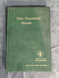 Vintage Gideons New Testament Psalms Bible Green Hardcover Hotel Edition