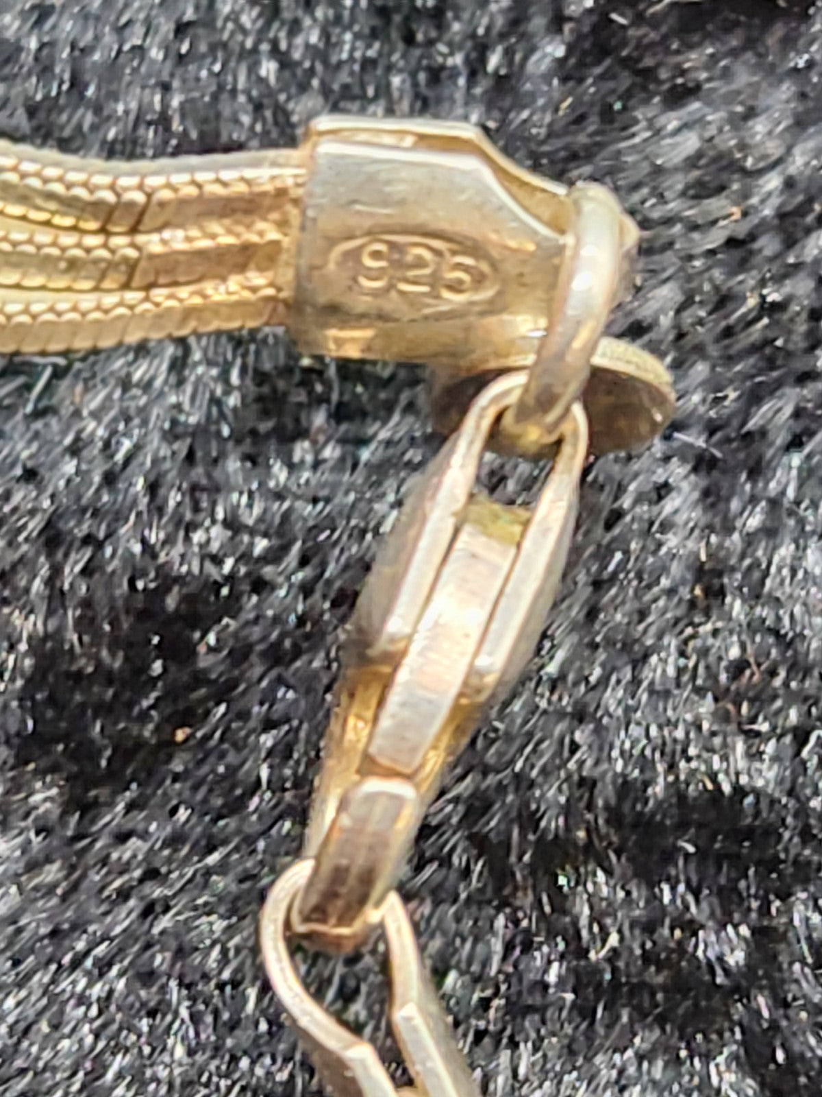Italy Sterling Silver 925 Multi Strand Snake Chain Bracelet With Knot Accents