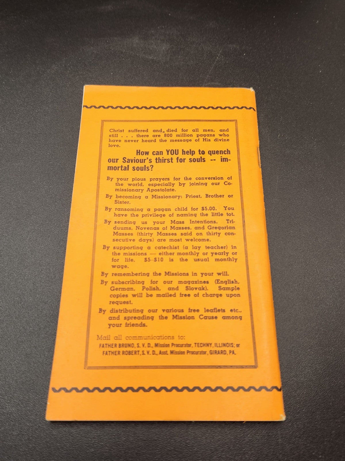 Vintage 1941 “Be of Good Heart!” Religious Booklet by Rev. Bruno Hagspiel S.V.D.