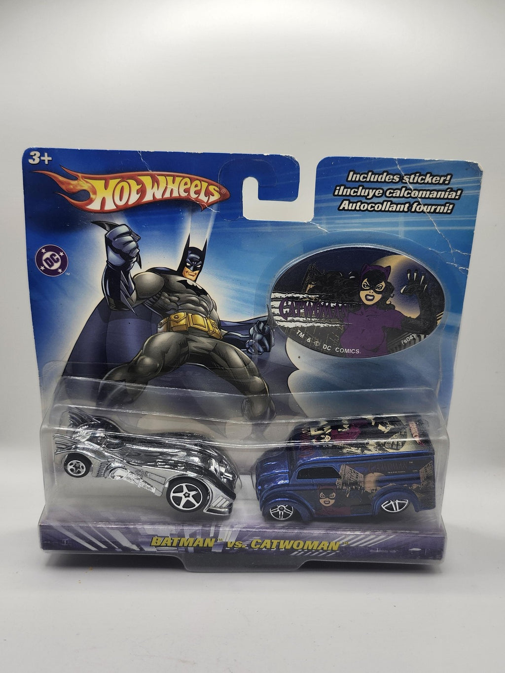 Vintage Hot Wheels Batman Vs Catwoman 1:64 Diecast Car 2-Pack New Carded