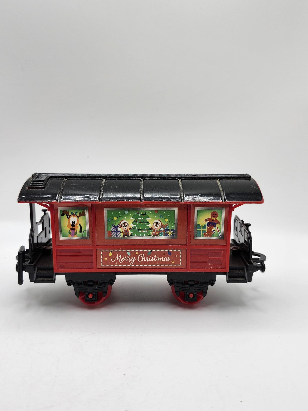 Disney G Gauge Merry Christmas Passenger Car Red Pluto Chip Dale Holiday Train