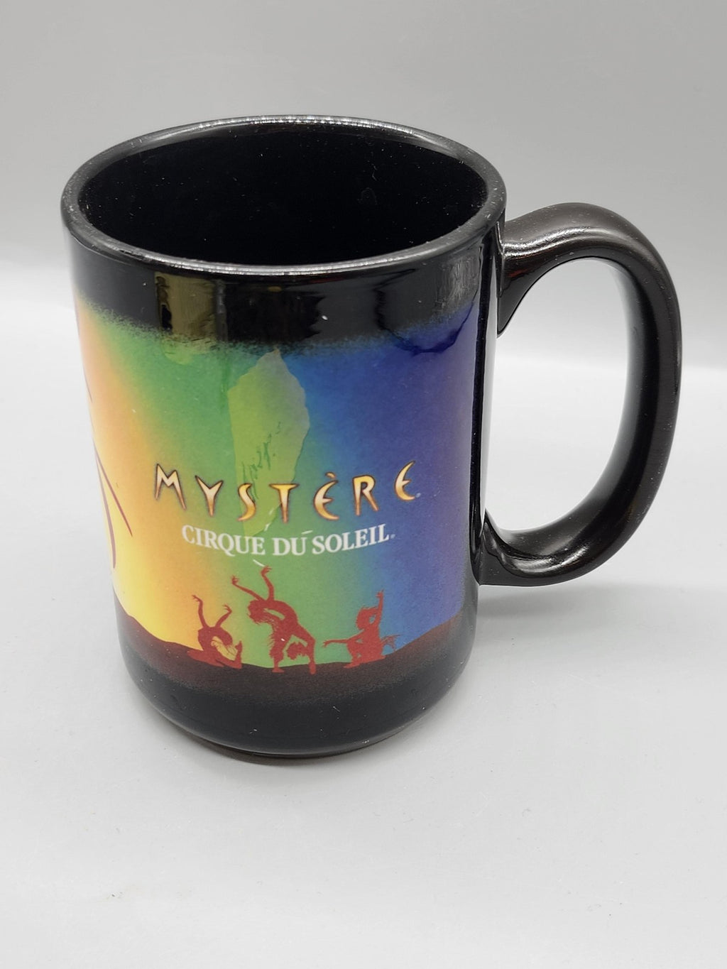 Cirque Du Soleil Mystere Coffee Mug Black Ceramic 14oz Logo Novelty Cup Decor