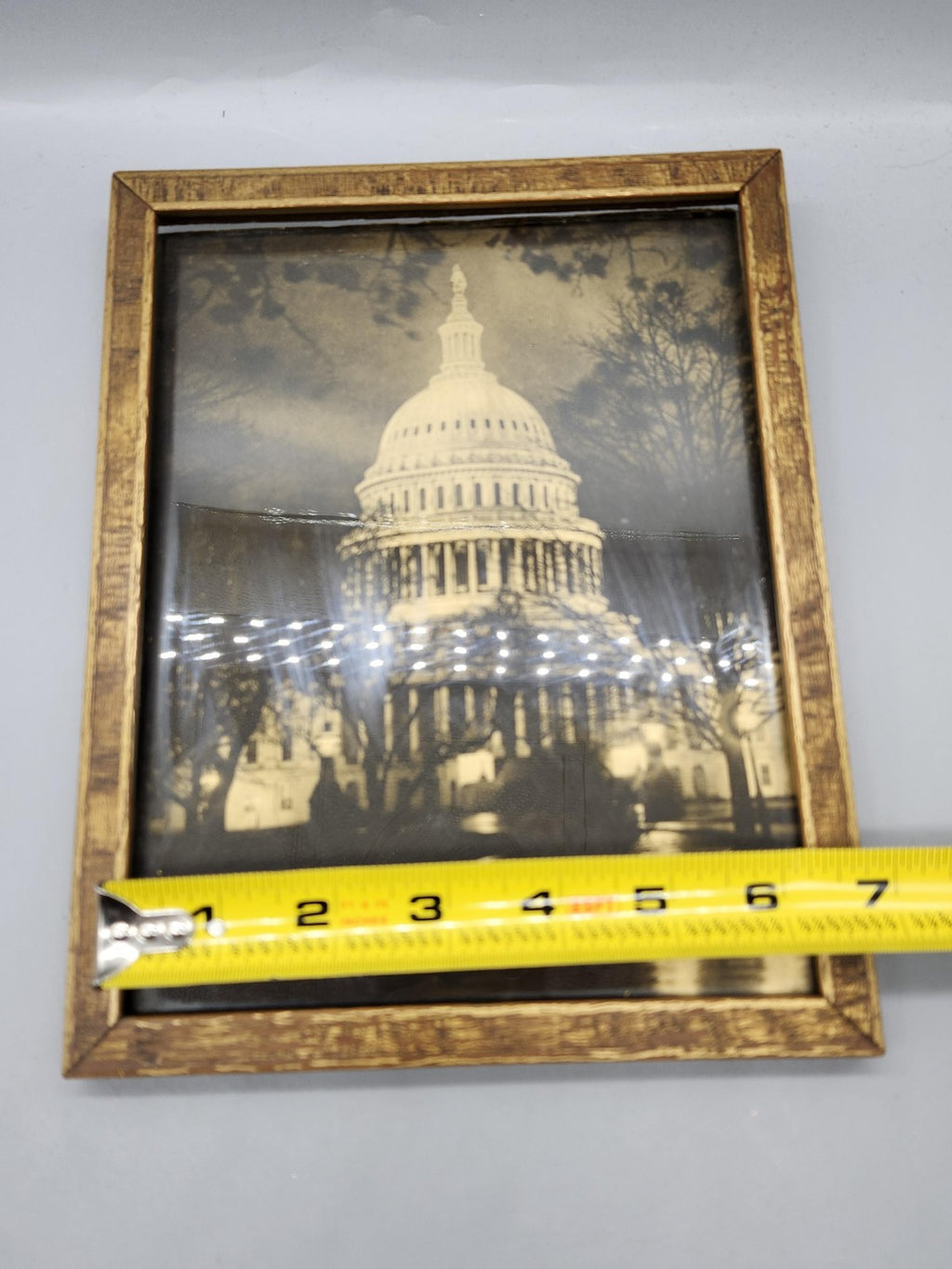 Washington DC Capitol Sepia 8x10 Photograph Framed Architecture USA Wall Art