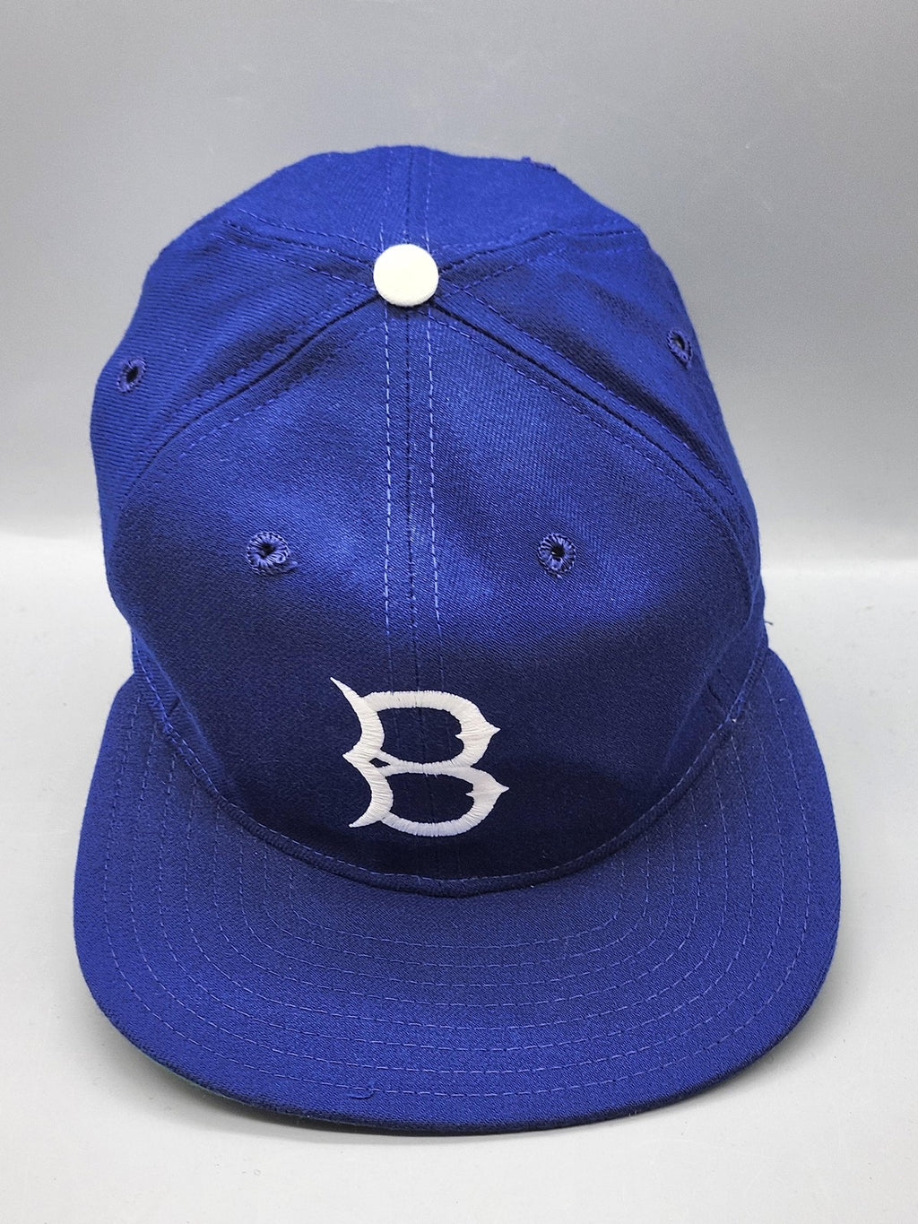 Vintage Brooklyn Dodgers Hat Cap Fitted Mens 6 7/8 MLB Baseball New Era Blue