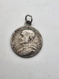Vintage Anno Santo 1975 Paulus VI Catholic Medal Pendant Silver Tone Jewelry